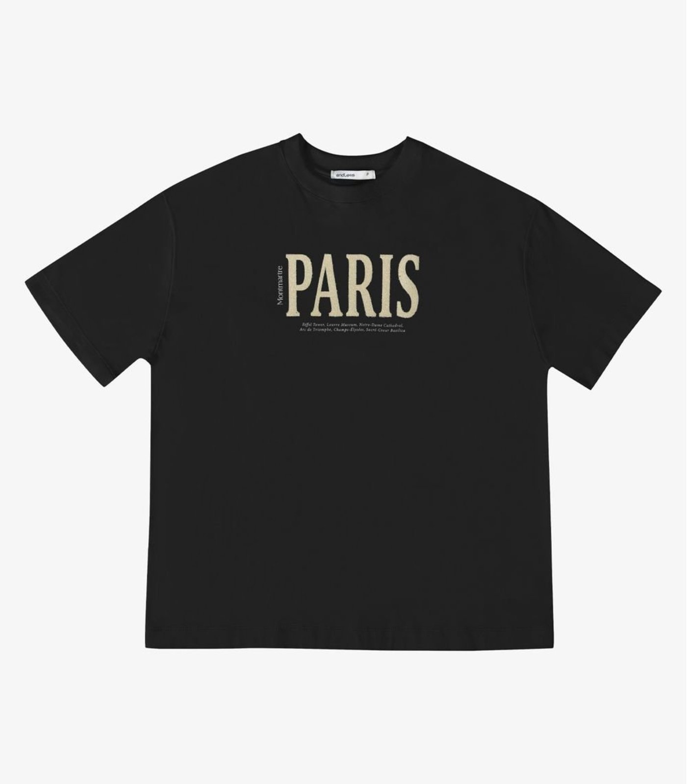 T Shirt Feminina Com Estampa Localizada Endless Preto
