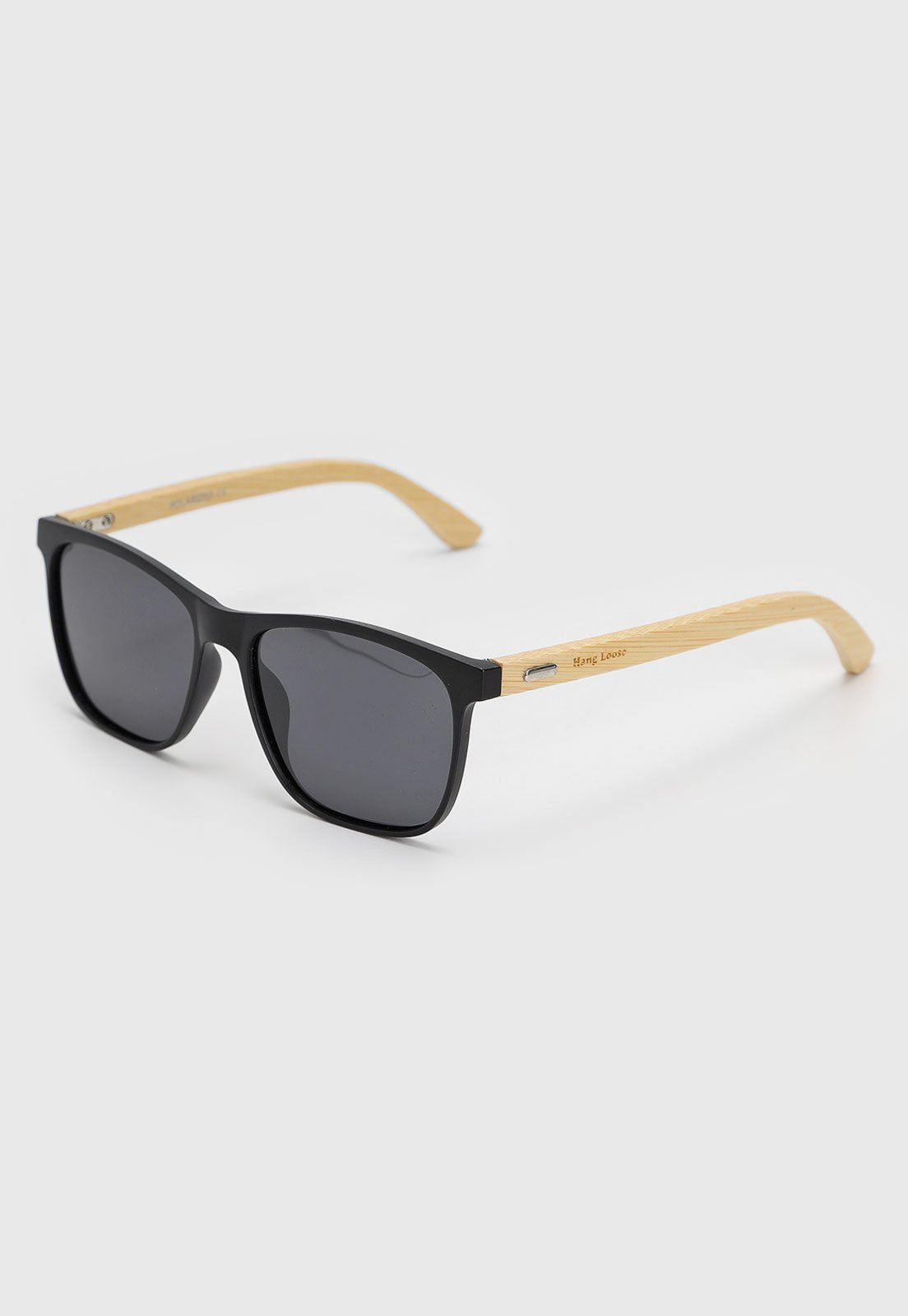 Óculos De Sol Hang Loose Polarized Em Bambu Preto