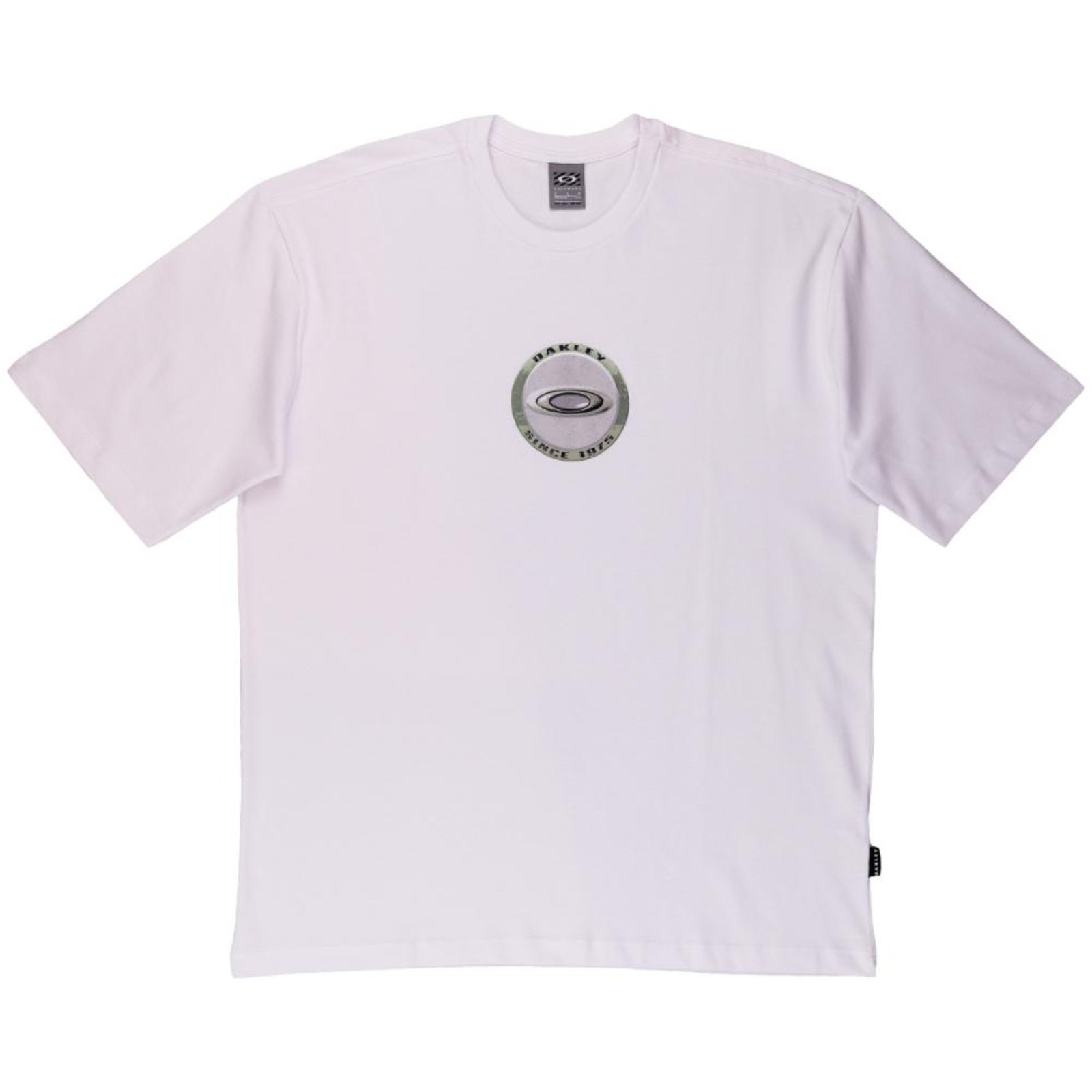 Camiseta Oakley Lançamento Heritage Metal Tee White