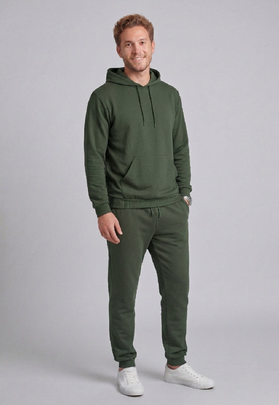 Calça Masculina Moletom Felpado Just Basic Verde
