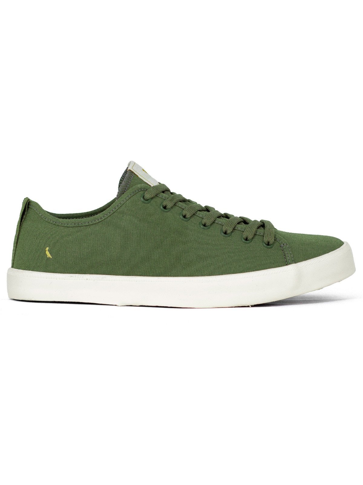 Tênis Masculino Reserva Go Casual Over Clean Confortável Cadarço Solado Antiderrapante Verde Militar