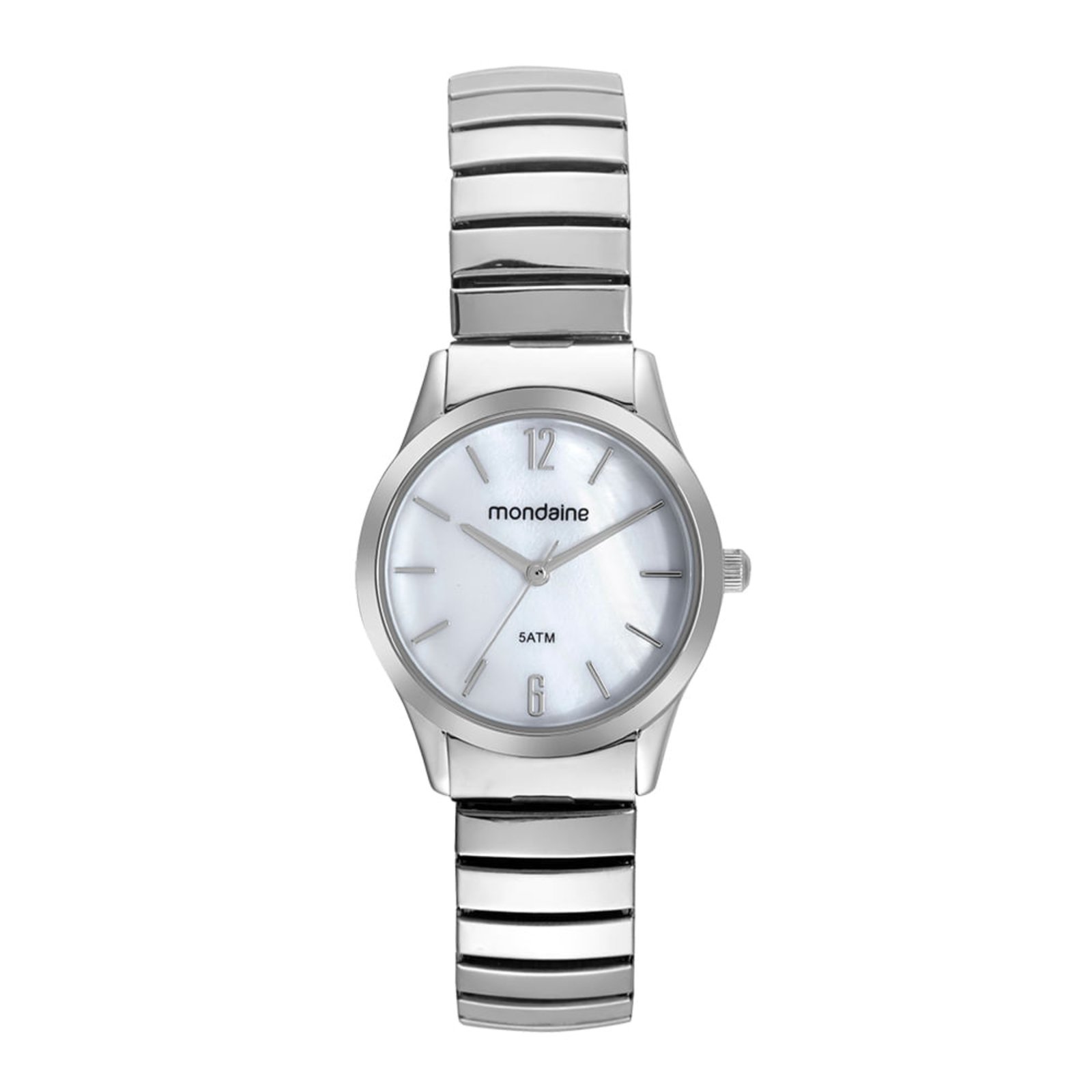 Relógio Feminino Madrepérola Prata Mondaine