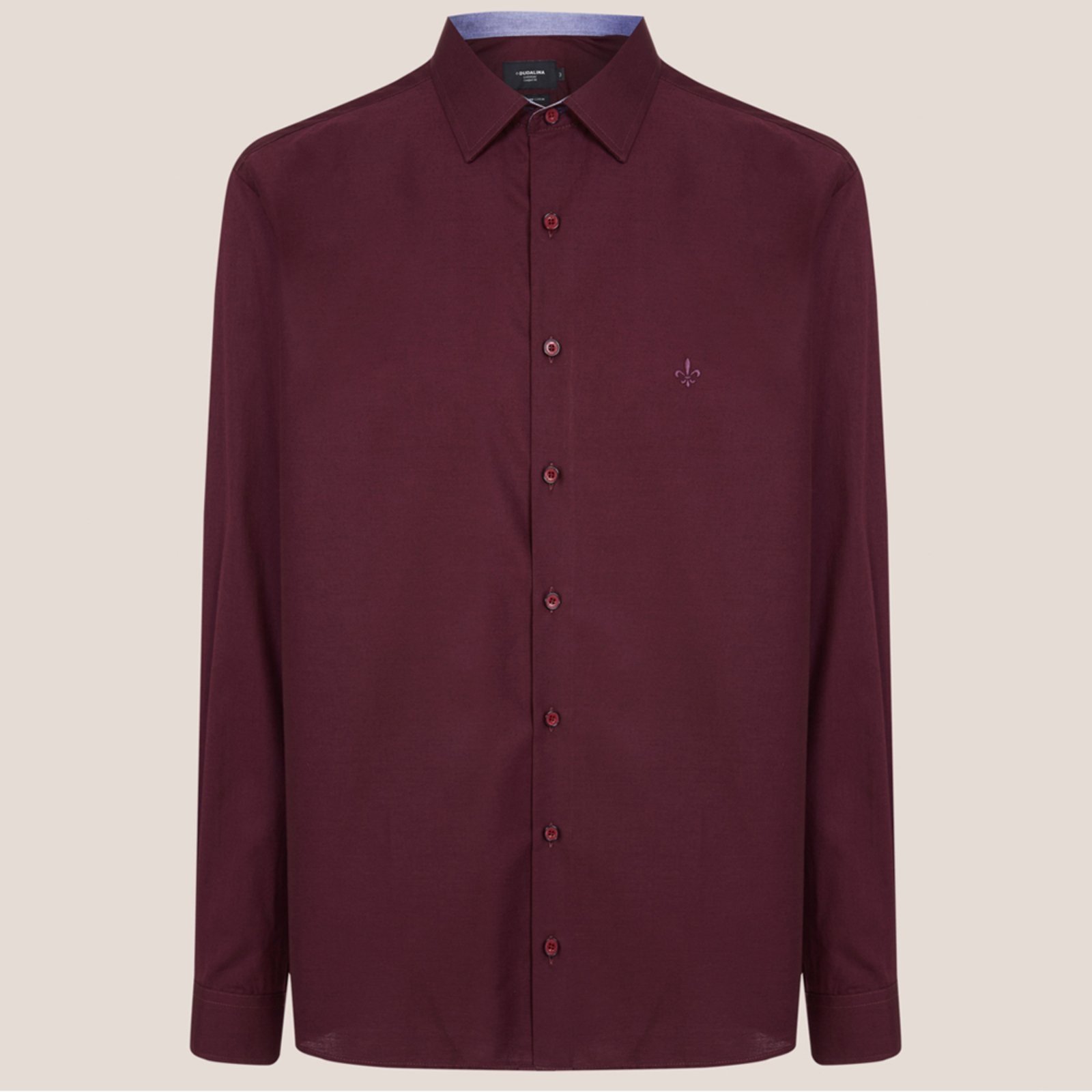 Camisa Dudalina Comfort Trico Lisa Ve26 Bordô Masculino