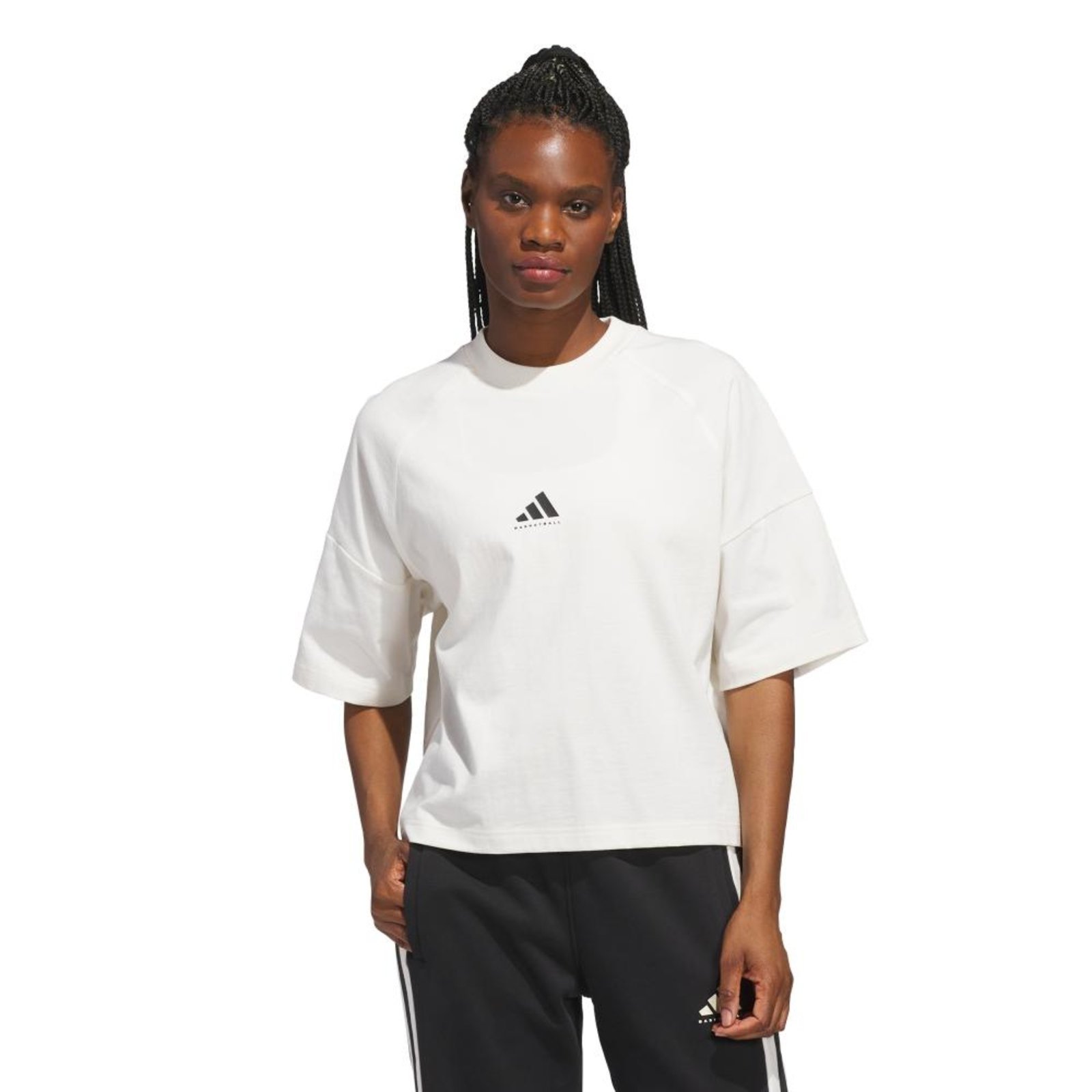 Camiseta Boxy adidas Basketball adidas Performance Preto
