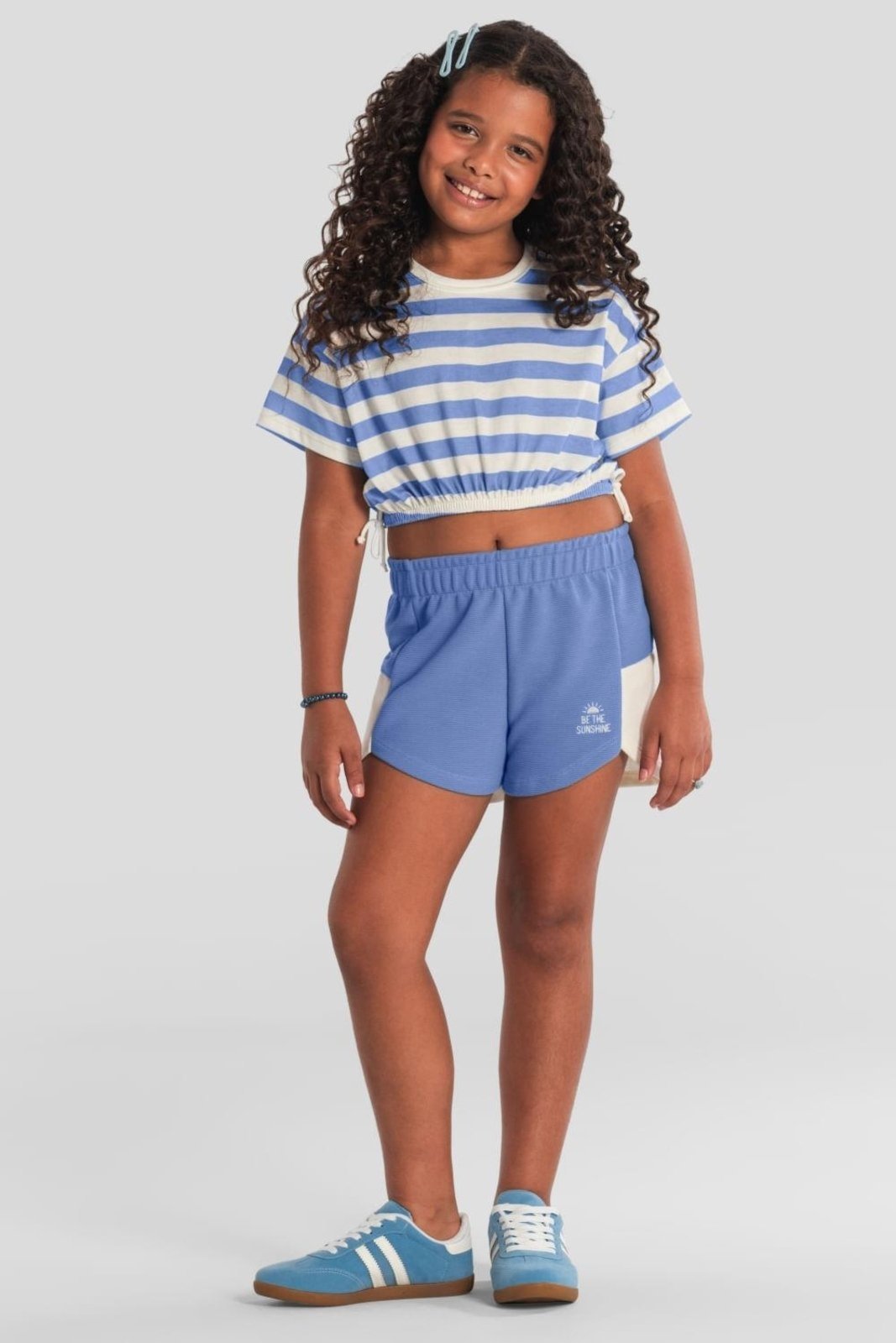 Infantil - Blusa menina listrada Brandili