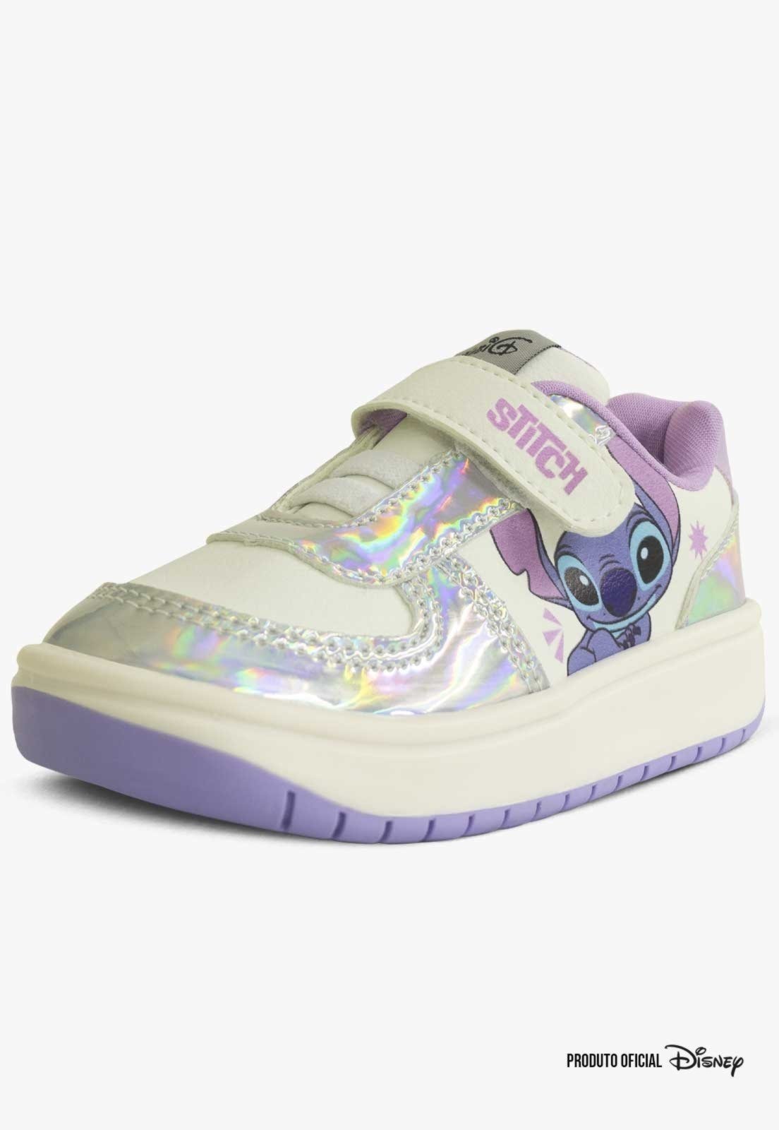 Infantil - Tênis Stitch Disney Menina Original Branco