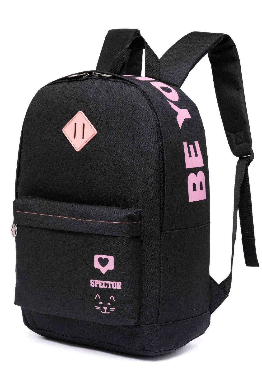 Vista 3 Infantil - Mochila Spector Escolar Passeio Casual Menina Juvenil Espaçosa Resistente preto Spector preto