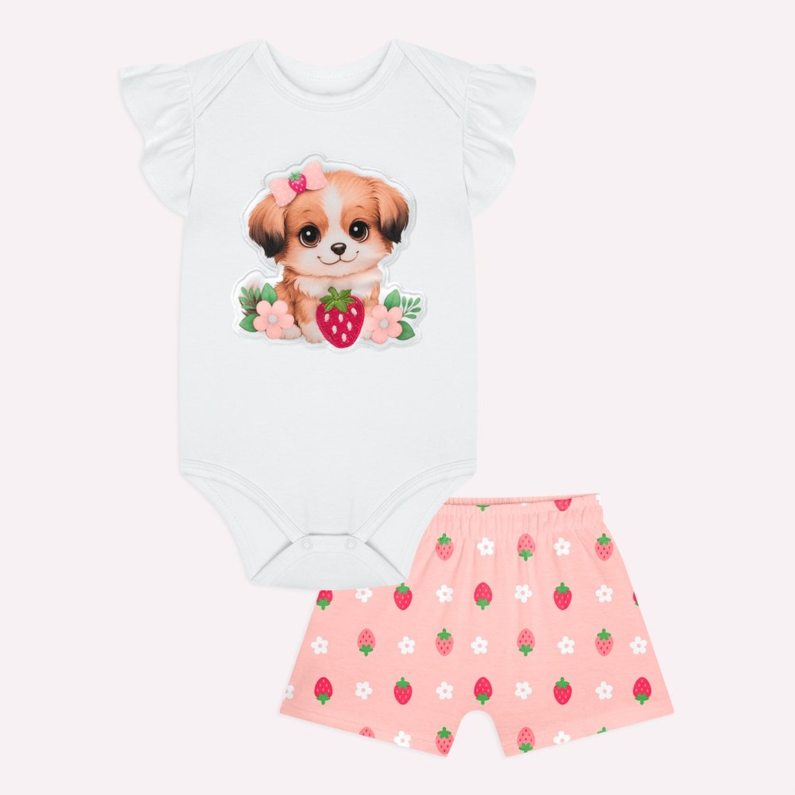 Infantil - Conjunto Menina Cachorrinho Kyly