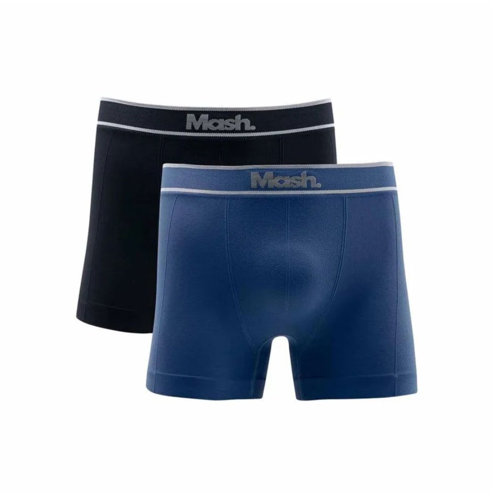 Kit 2 Cuecas Boxer Mash Microfibra Sem Costura Adulto 711.17