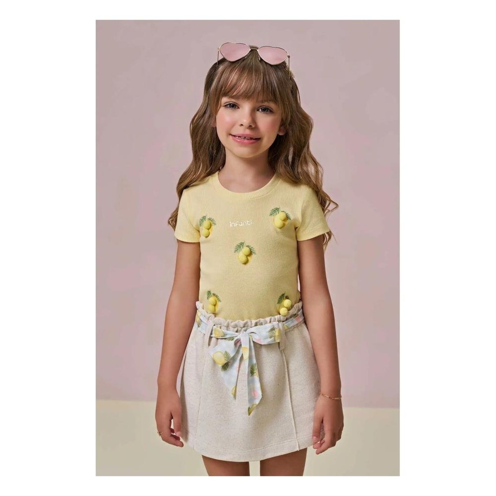 Infantil - Conjunto Menina Amarelo Infanti 10 Amarelo