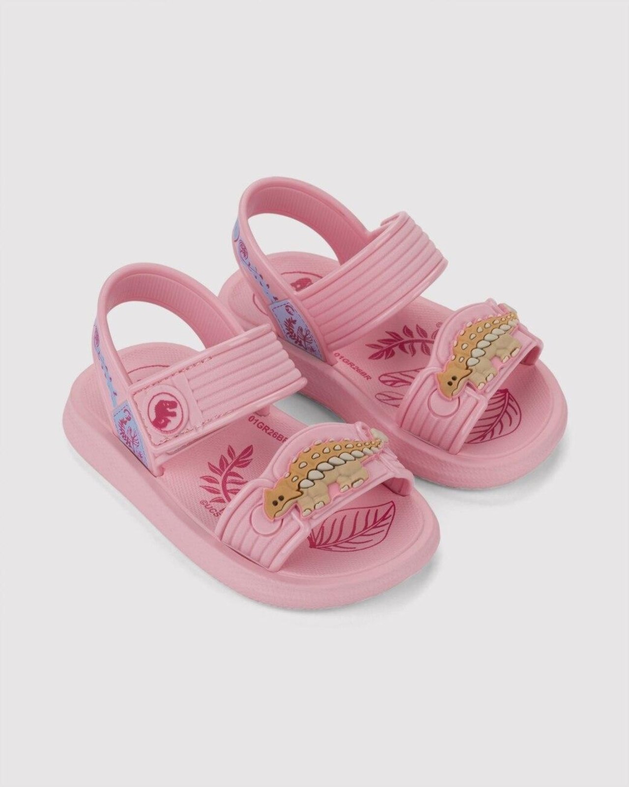 Infantil - Sandália Grendene Jurassic Soft Step Rosa