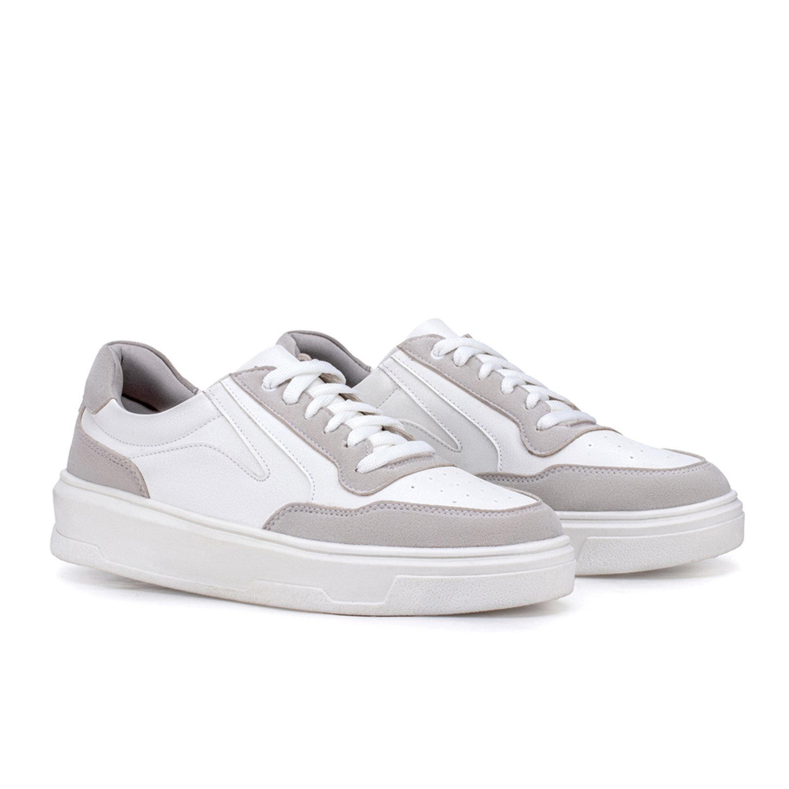 Tênis Casual Sapatenis Masculino Branco Urbano Couro Leve Original Estilo Shoes
