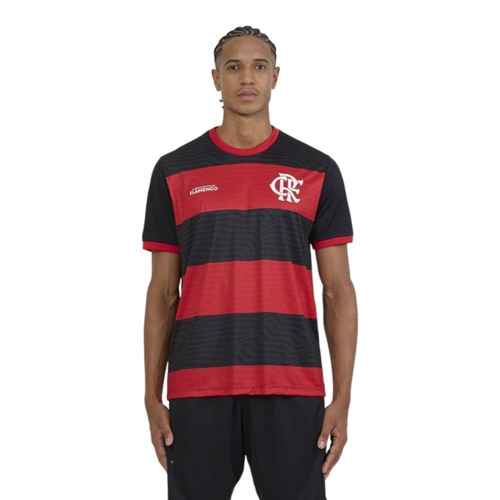 Camisa Braziline Flamengo Emoção Masculina - Vermelho - braziline