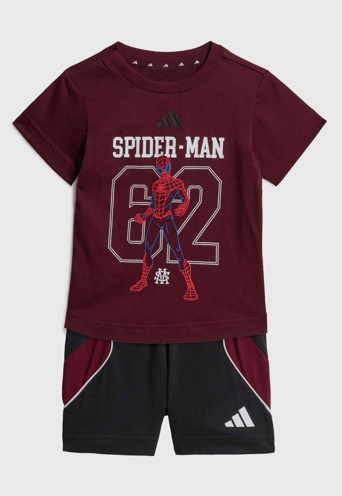 Conjunto Curto adidas Sportswear Spider Man Vinho