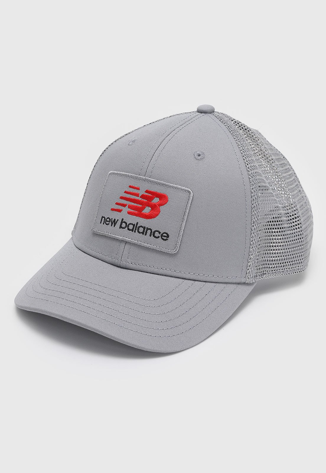 Vista 3 Boné New Balance Trucker Lo New Balance cinza