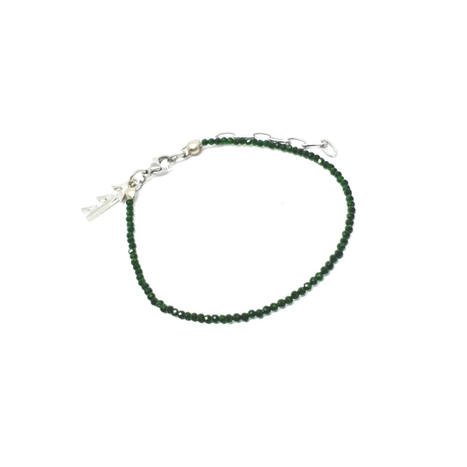 Pulseira Empóriotop de Pedras Crystal Verde Esmeralda