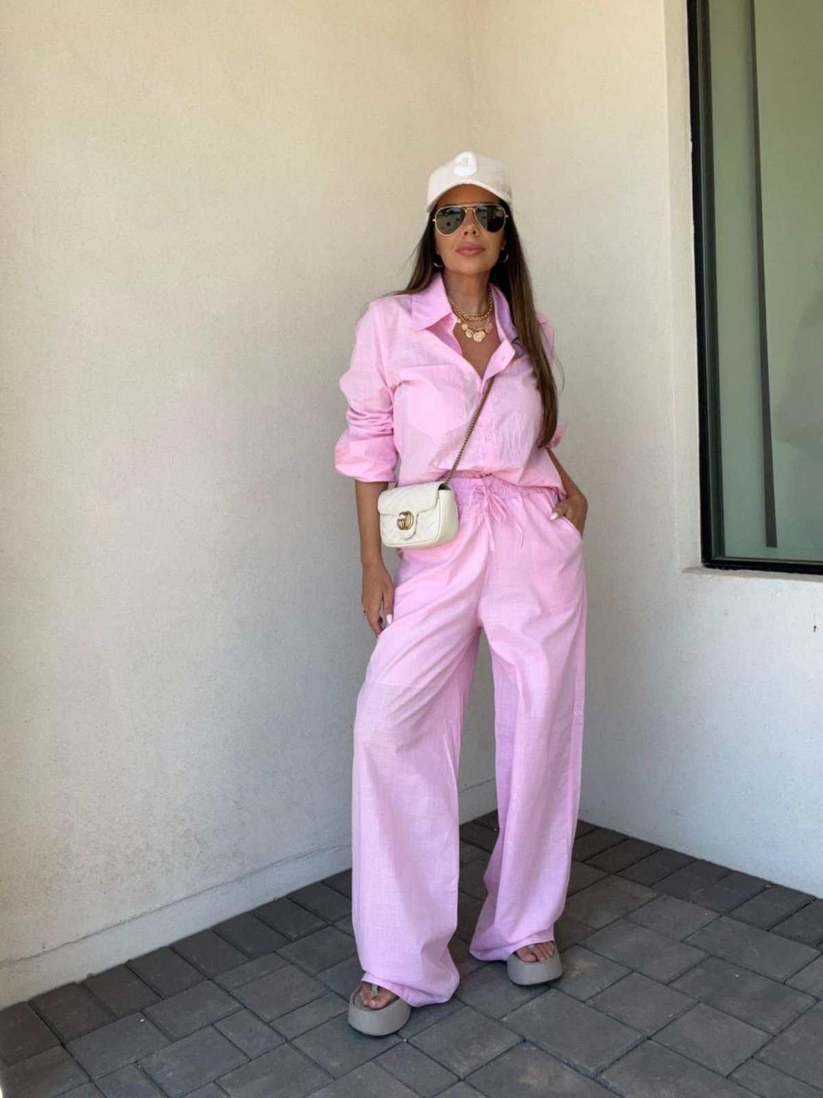 Camisa Alexa Pitaia Beachwear Rosa
