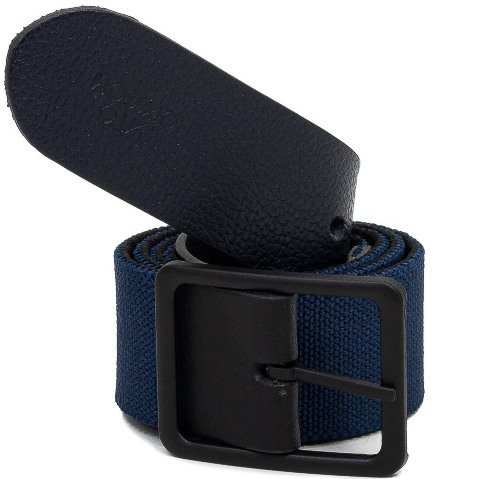 Cinto Masculino em Couro com Elástico Sapato Show 3059 Sapato Show Azul Marinho
