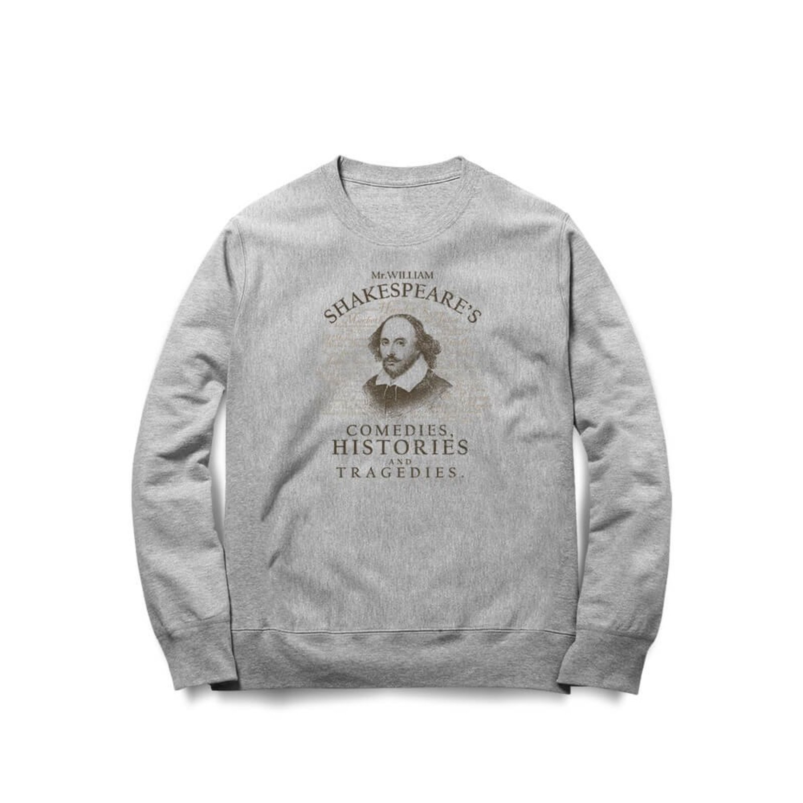 Moletom Shakespeare - Mescla Cinza - Casual - Studio Geek