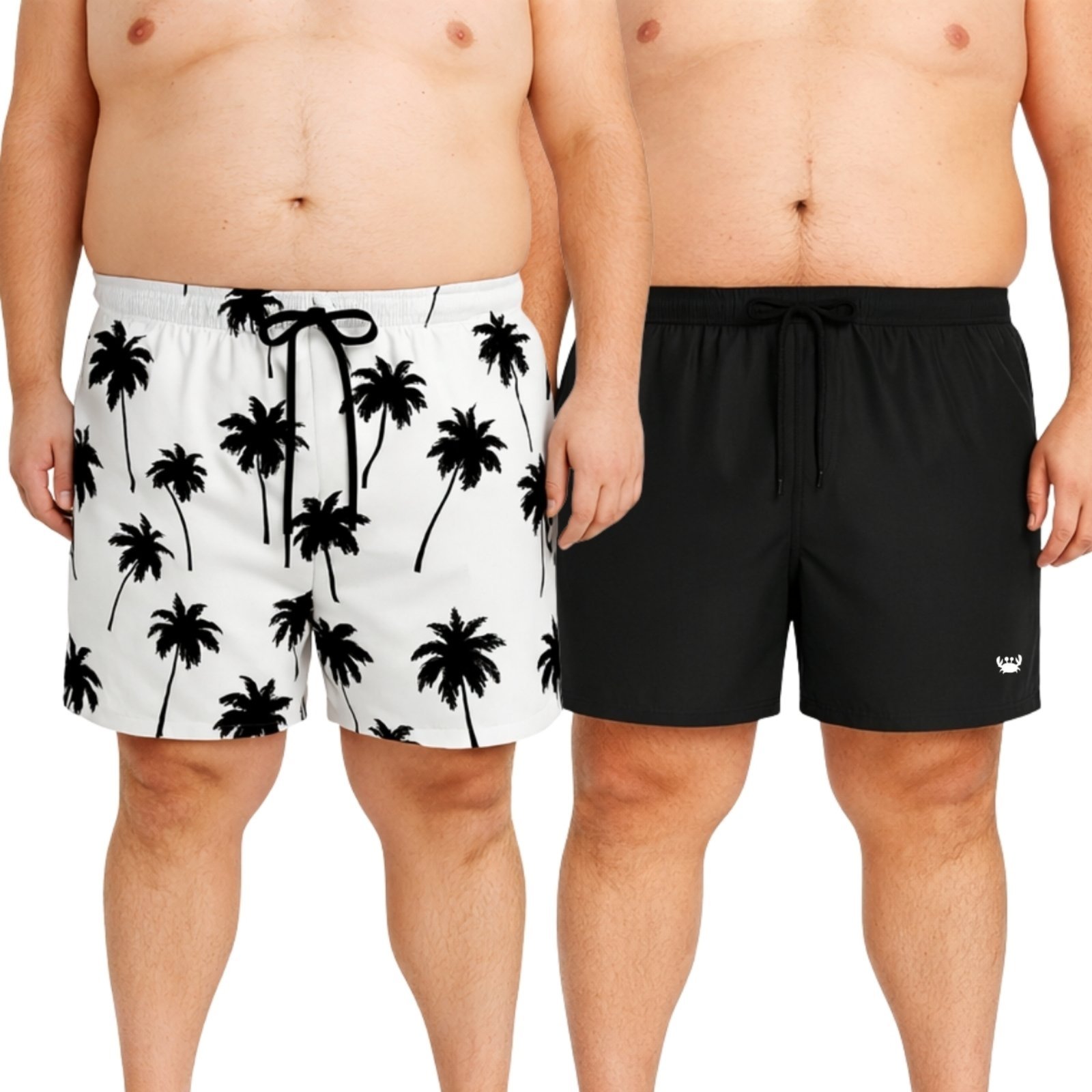 Kit 2 Short Tactel Masculino Plus Size Moda Praia Bermuda