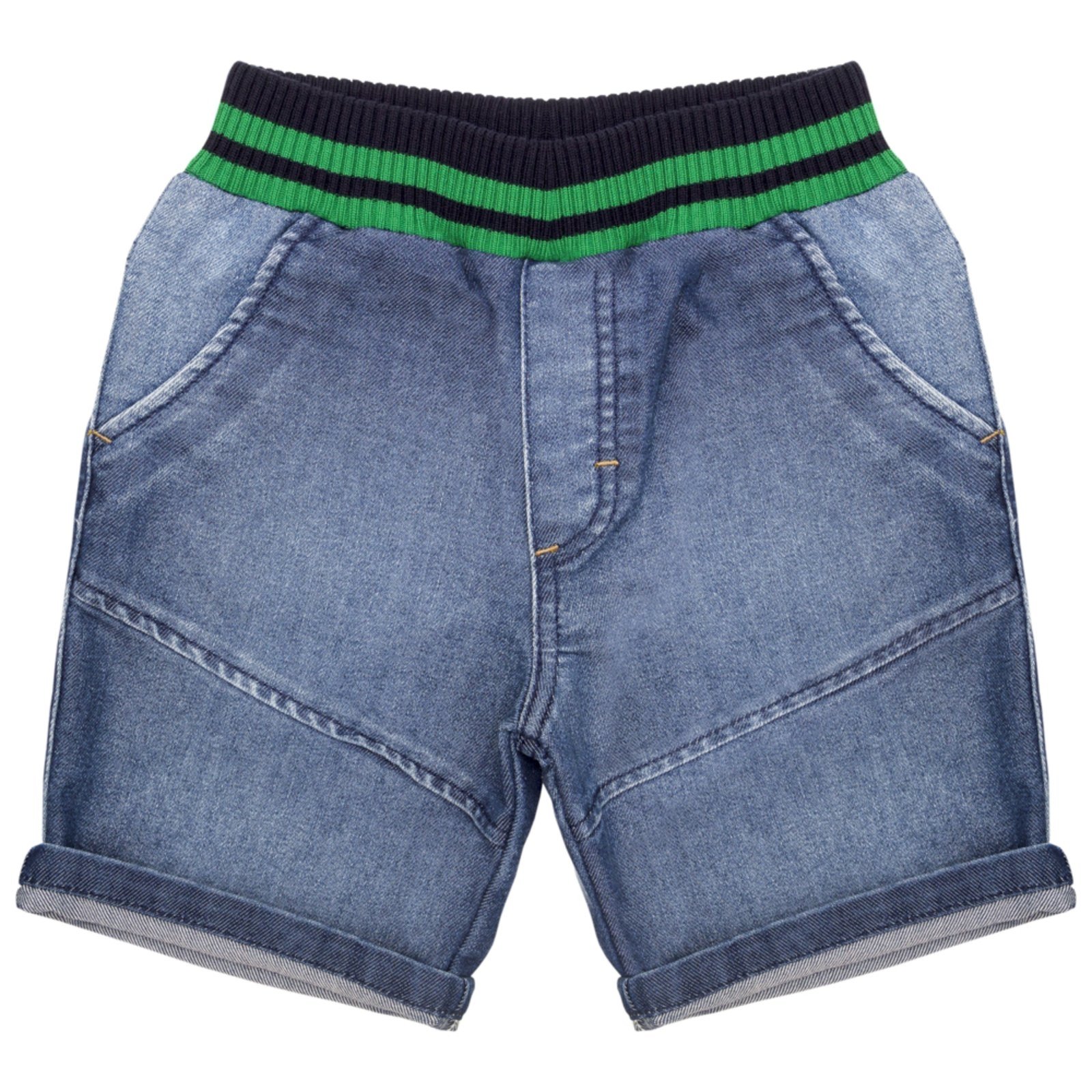 Infantil – Shorts Look Jeans c/ Punho Jeans