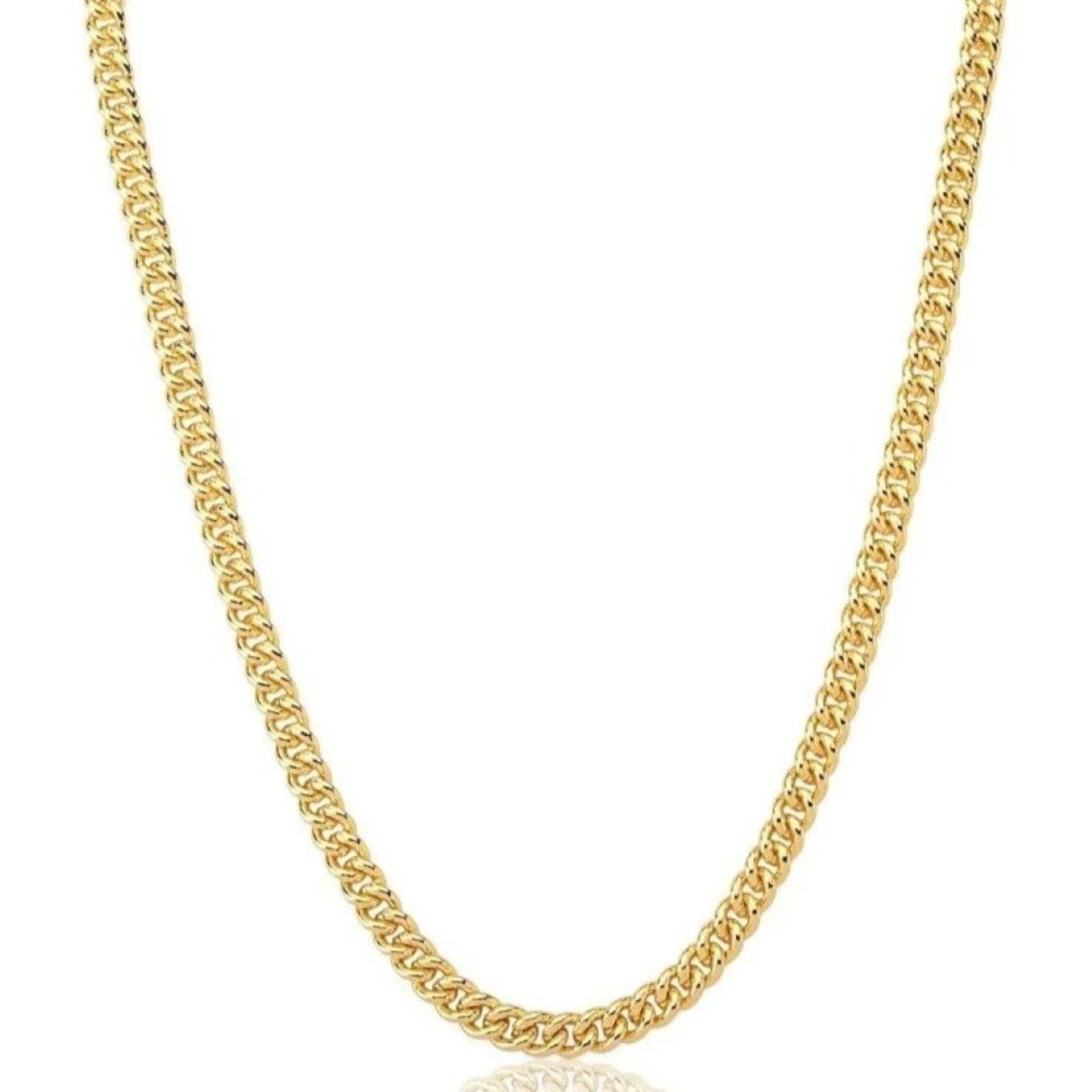 Infantil – Colar Dourado Malha Groumet Banhado a Ouro 18K Ania Store