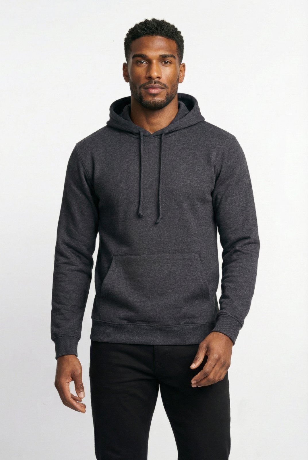 Blusa masculina moletinho com capuz 90153 - Chumbo