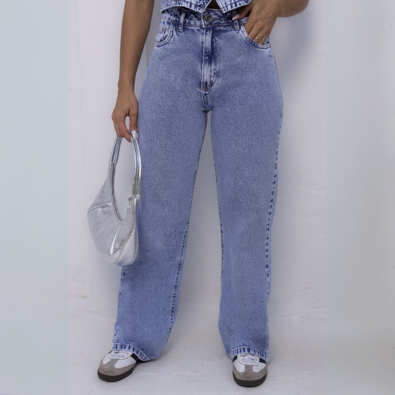 Calça Jeans Wide Leg Feminina Revanche Quillota