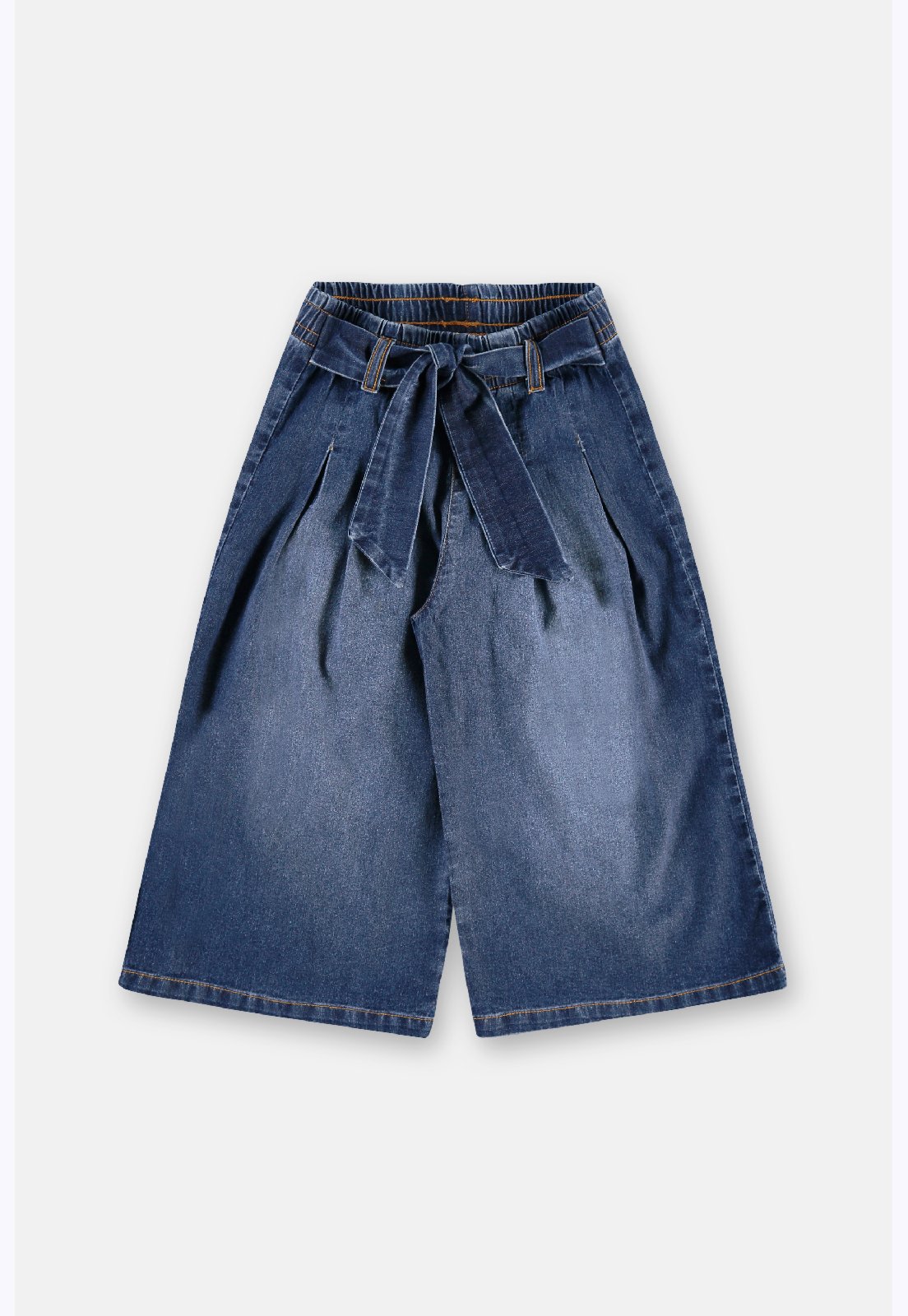 Infantil - Calça Wide Leg Faixa Up Baby Azul