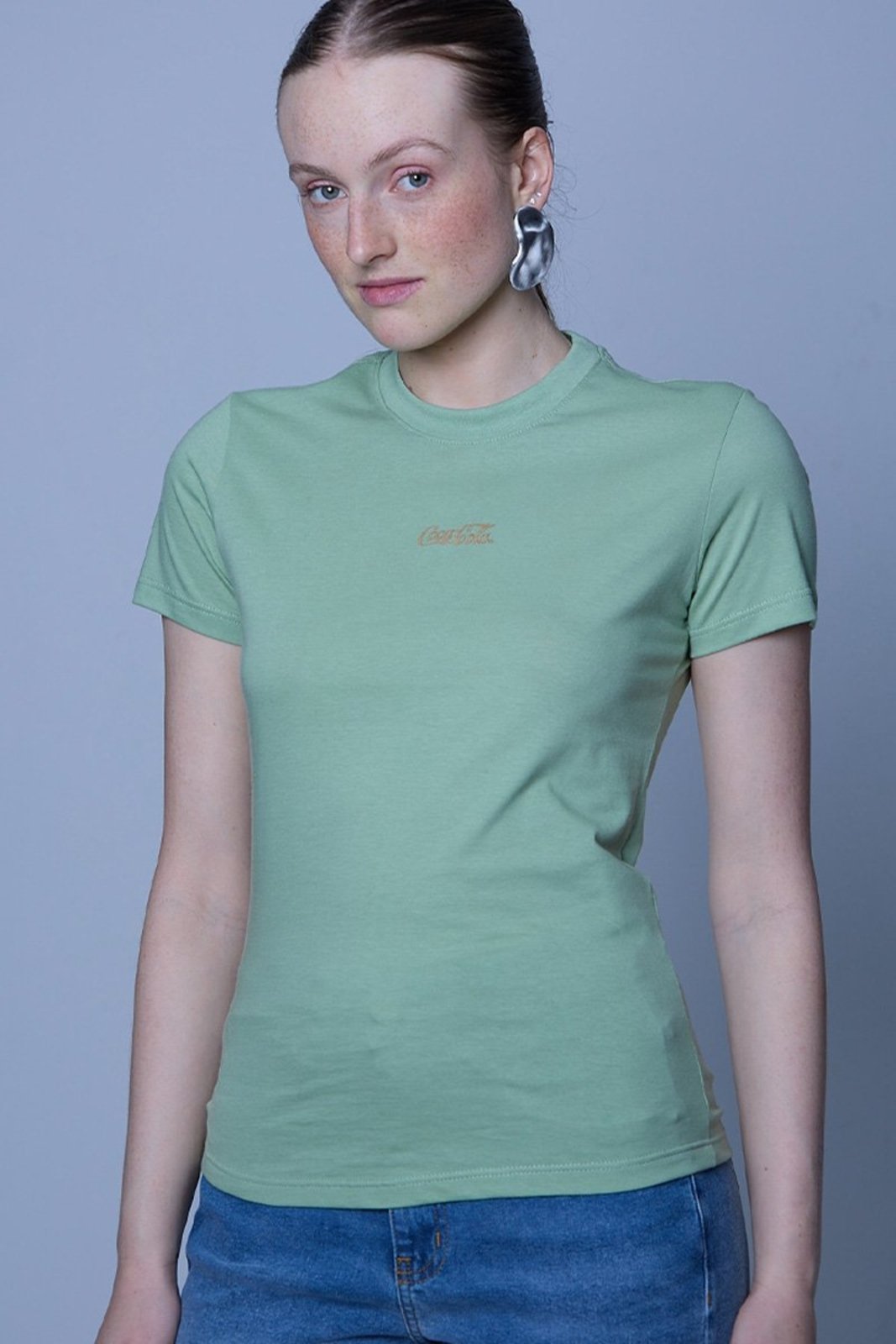 Camiseta Baby Look Minimal Coca-Cola