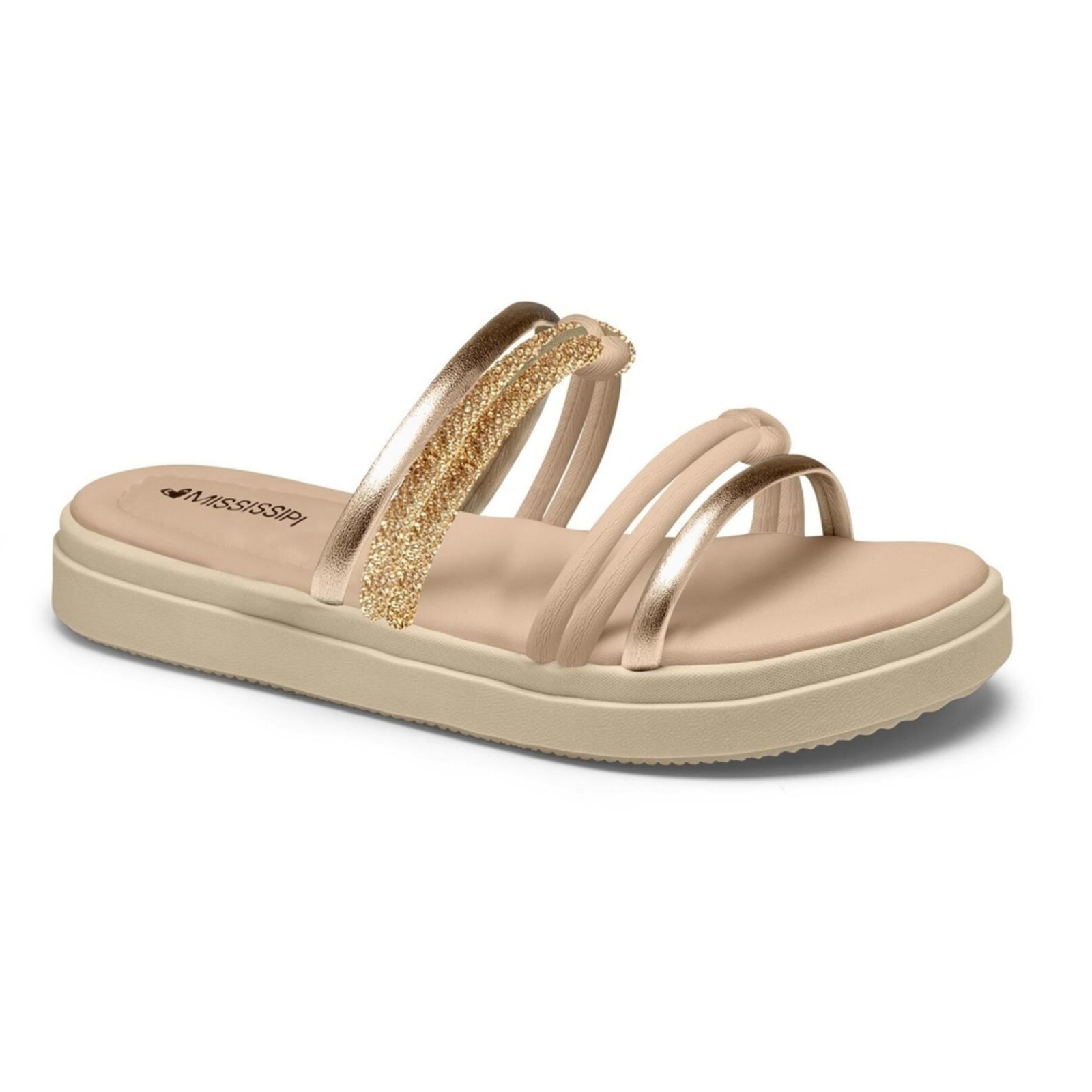 Tamanco Feminino Mississipi Flatform Tiras Cruzadas