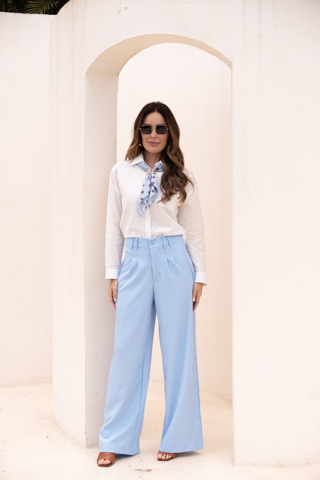 Calça Alfaiataria Luiza - Azul Serenity