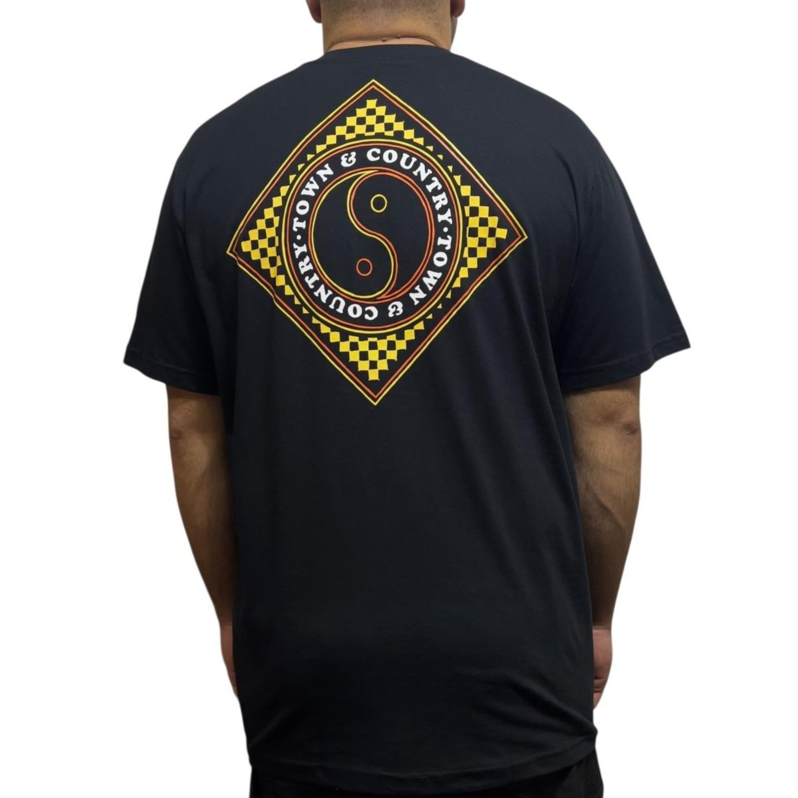 Camiseta Classic Chessboard G1-G2-G3- Town & Country - Preto