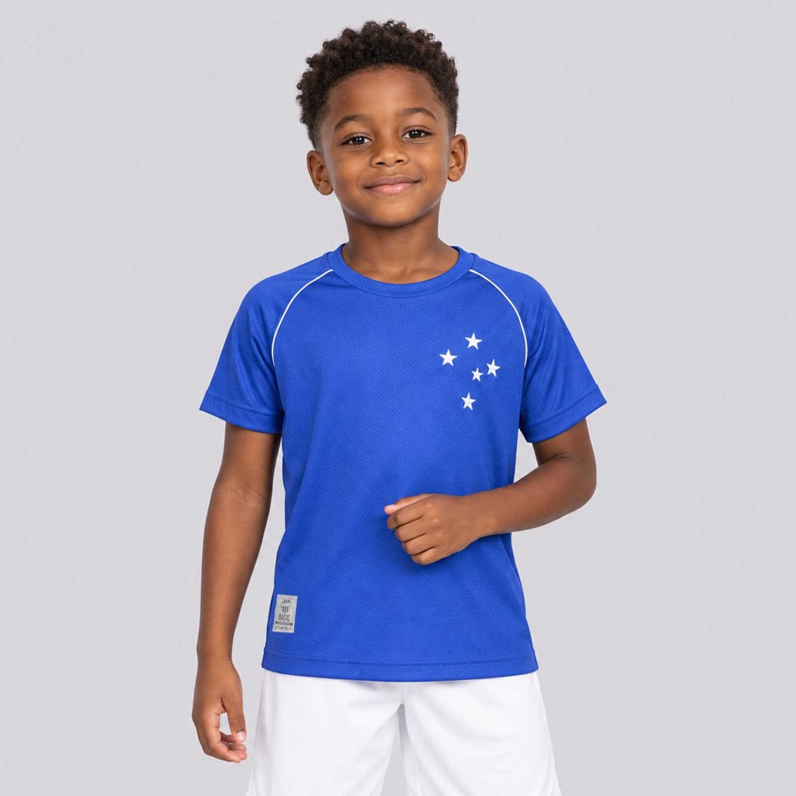 Camisa Cruzeiro Basic Juvenil Azul