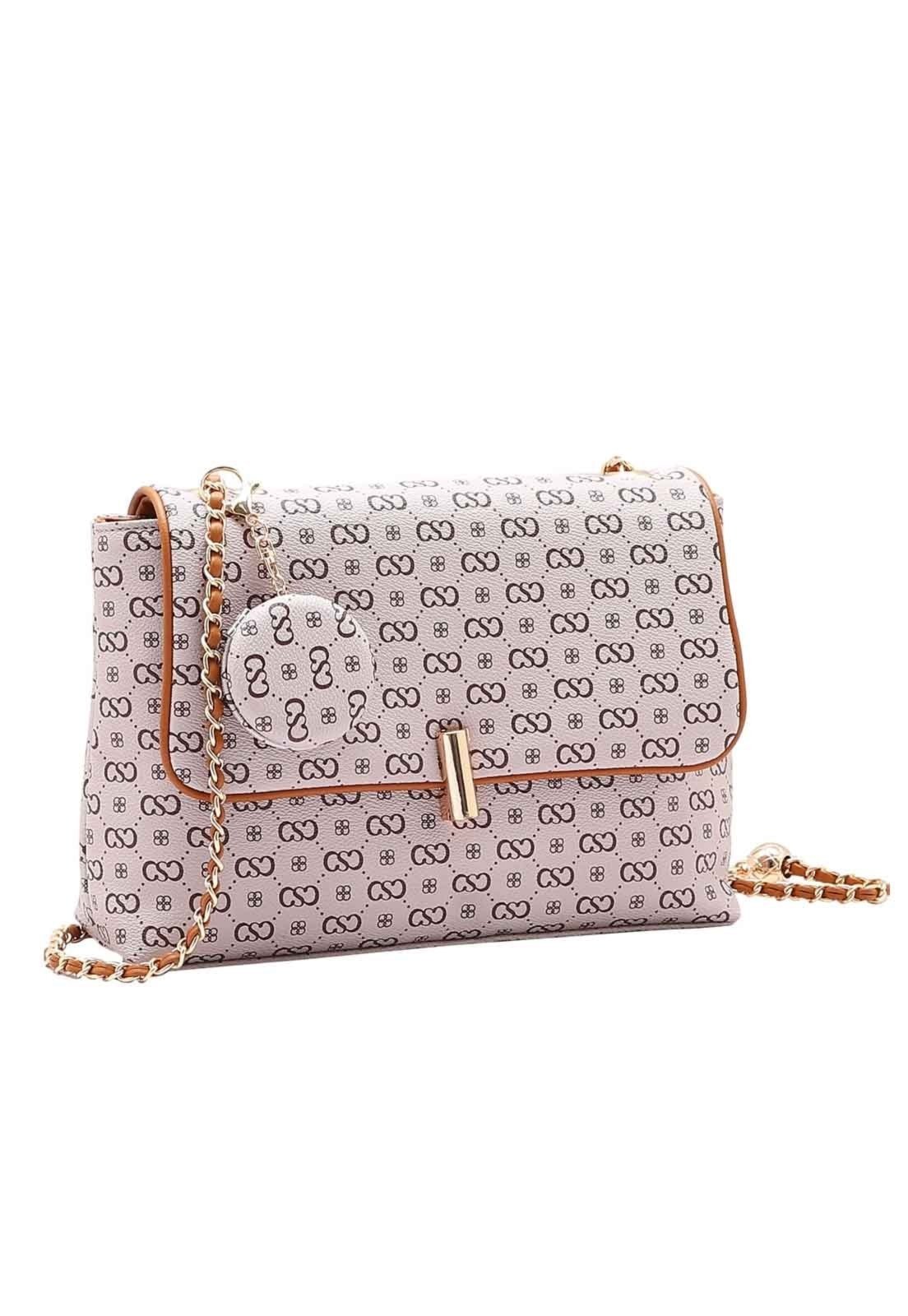 Bolsa Feminina Chenson Original Elegance Luxo Versátil Bege 3485086