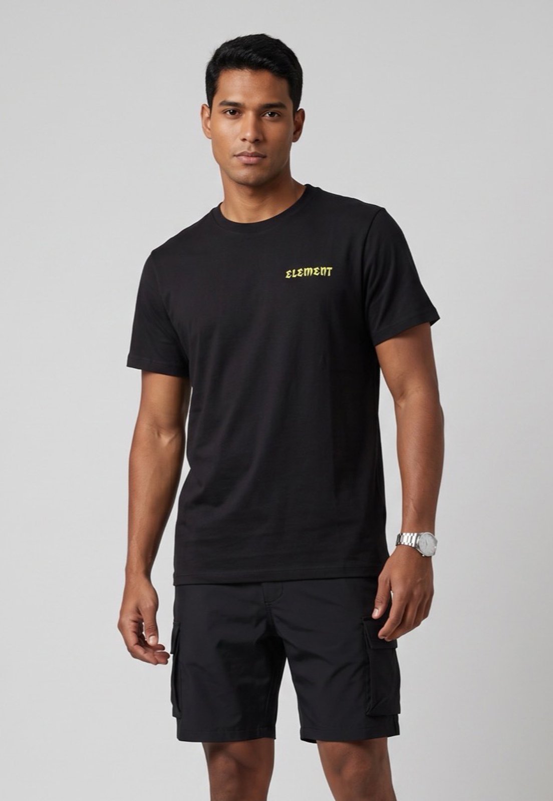 Camiseta Masculina Element Bite Me Preta