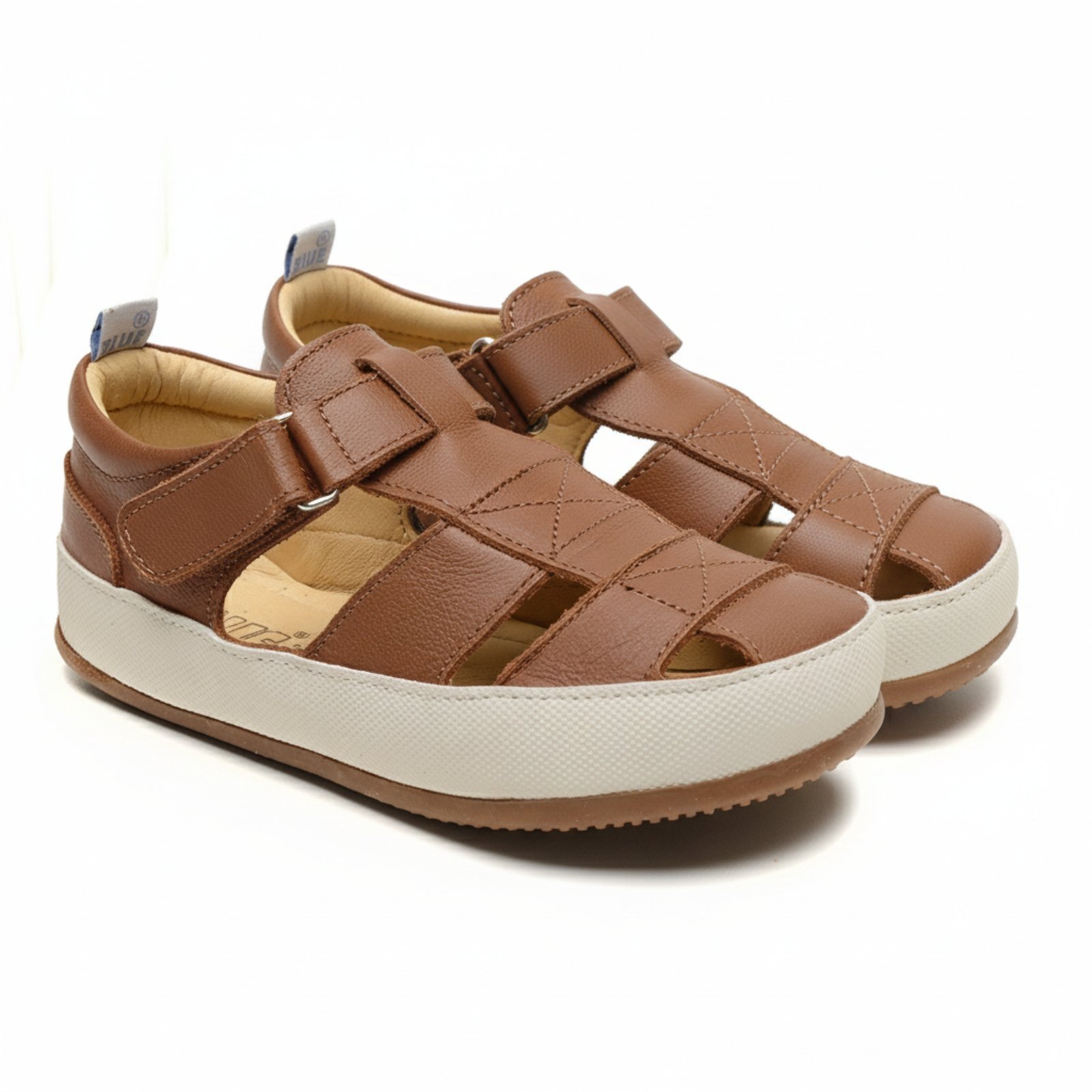 Vista 2 Infantil - Sandália Masculina Blue Infantis Caetano Marrom marrom blue Blue Infantis marrom blue