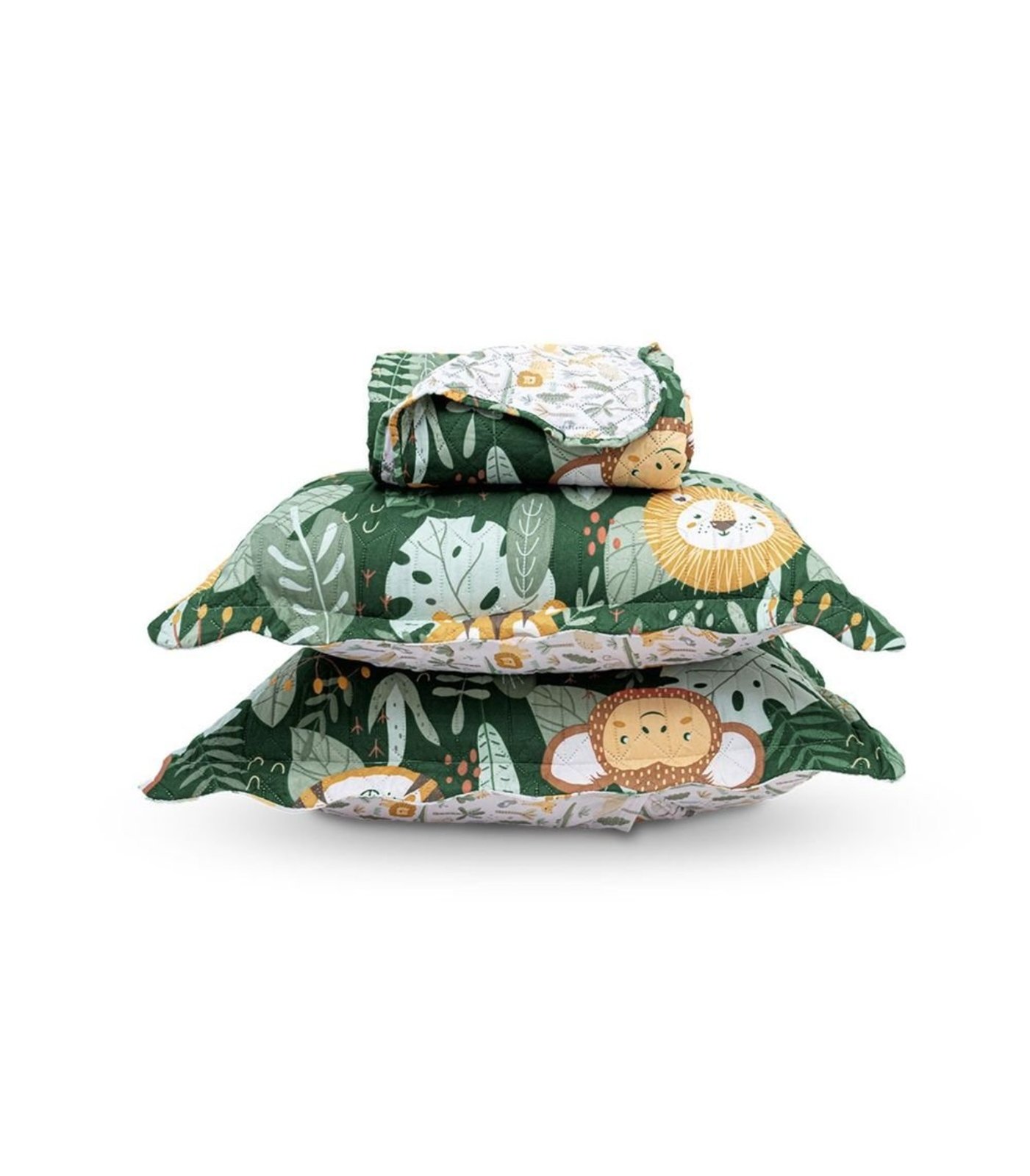 Kit Cobre Leito Casual Casal Appel Verde