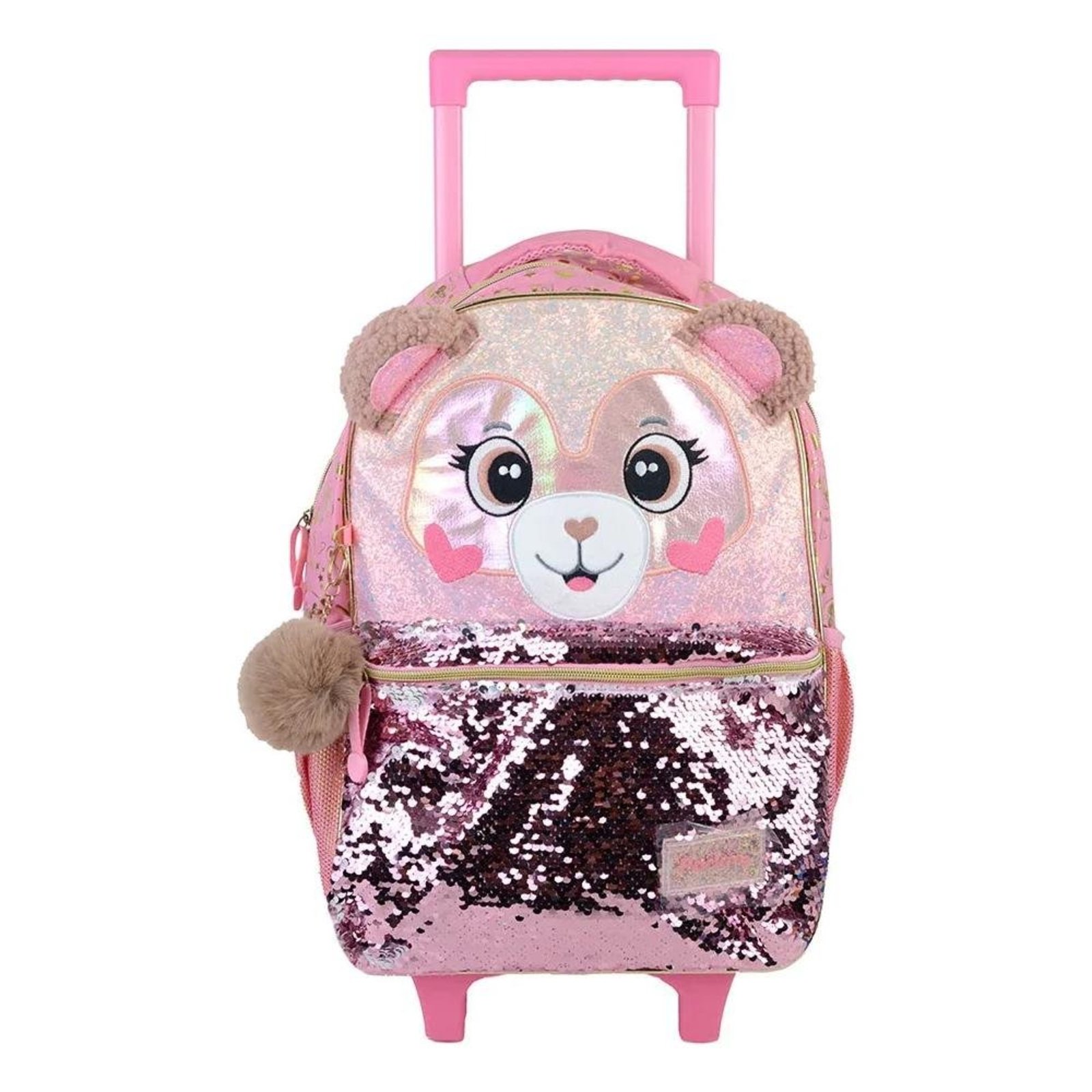 Infantil - Mochila Pacific com Carrinho Pack Me Teddy Bear Rosa