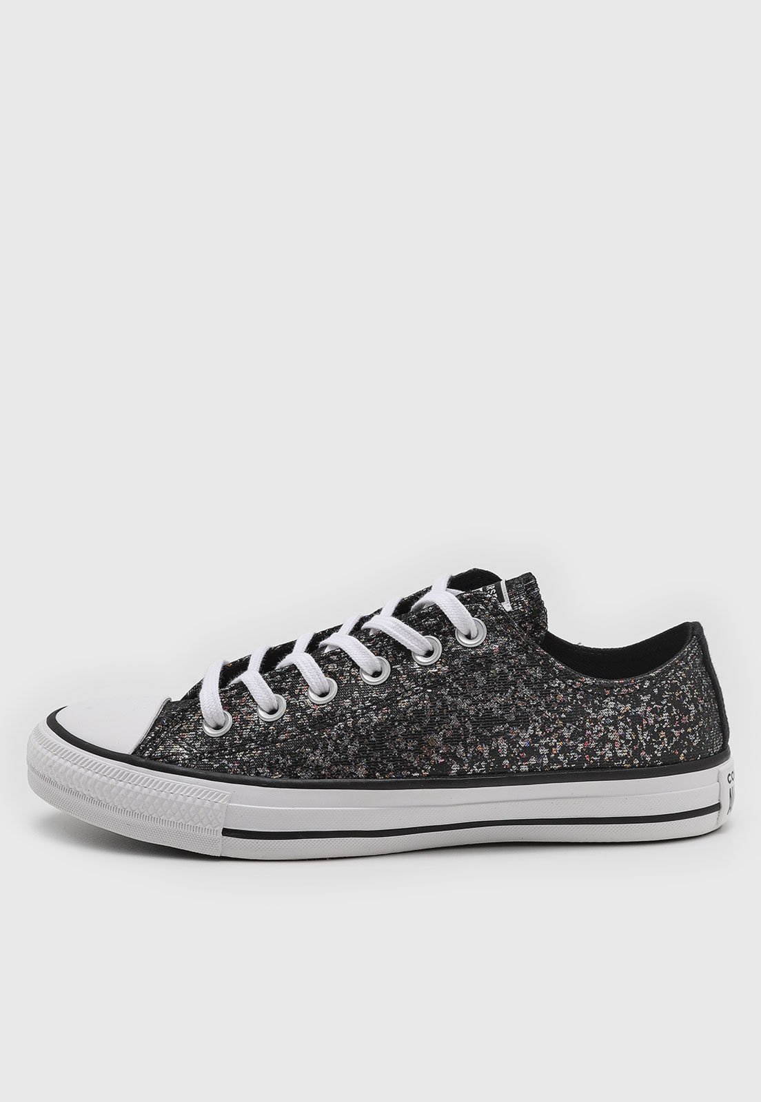 Tênis Feminino Converse Chuck Taylor All Star Glitter Multicolorido Preto