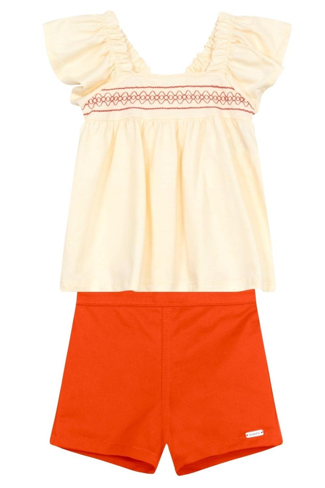 Infantil - Conjunto menina em meia malha Brandili