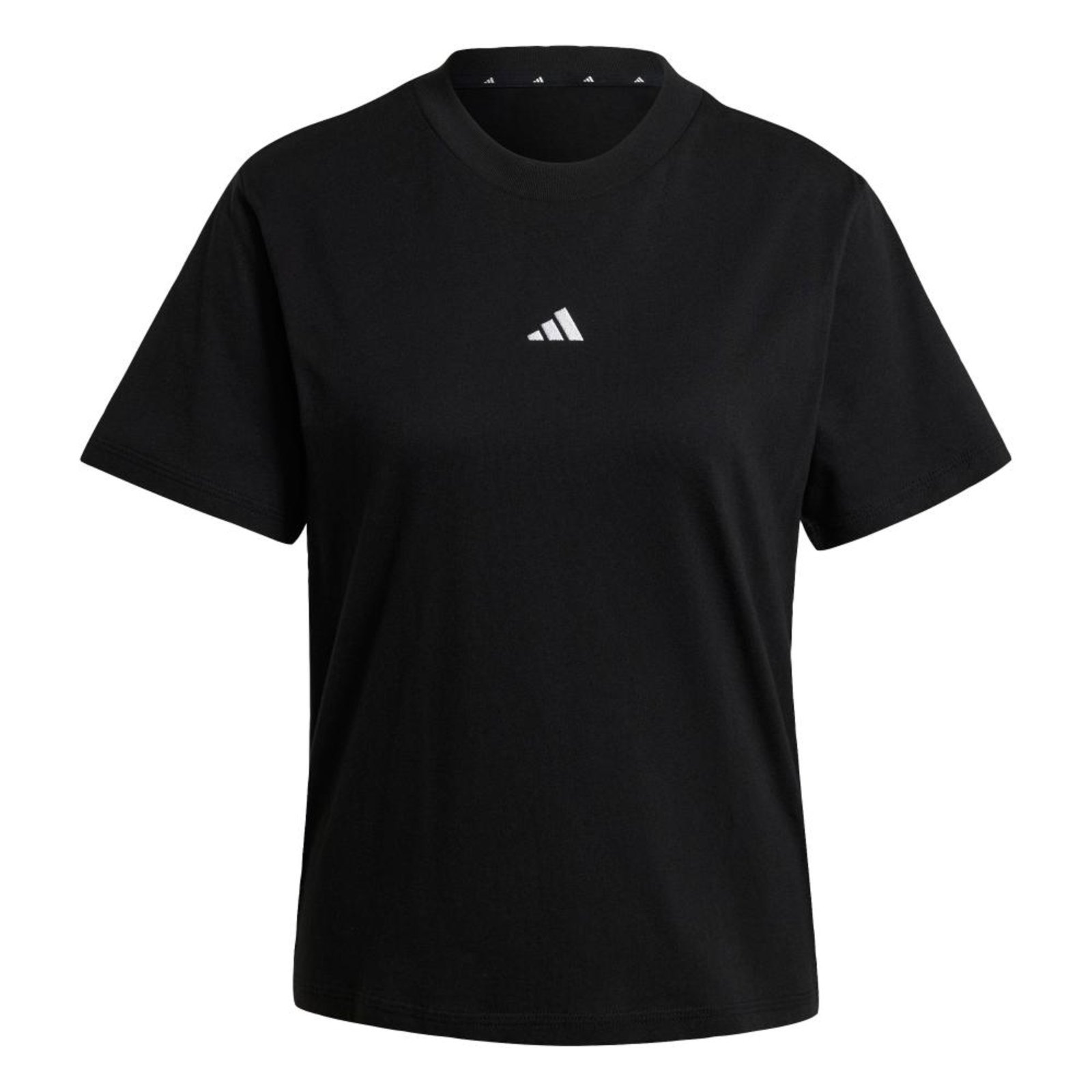 Camiseta Algodão Essentials Small Logo adidas Sportswear Preto