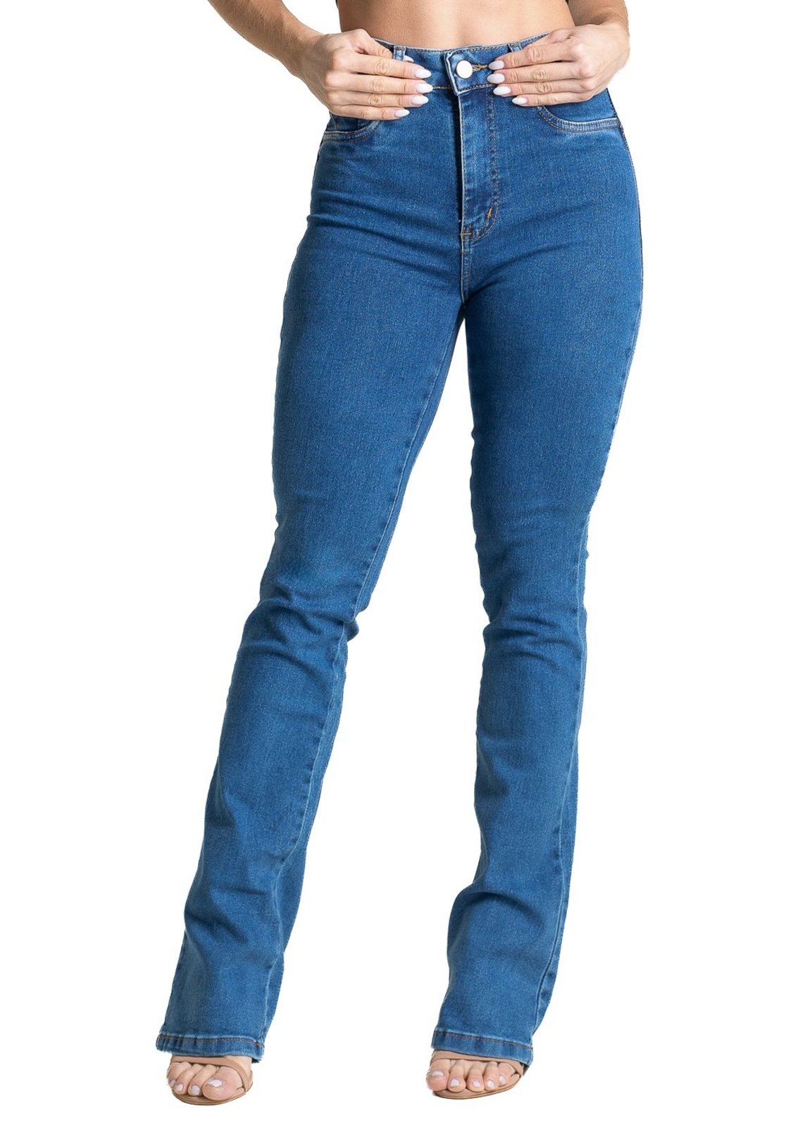 Calça Jeans Sawary Push Up Boot Cut - 284004 - Azul - Sawary