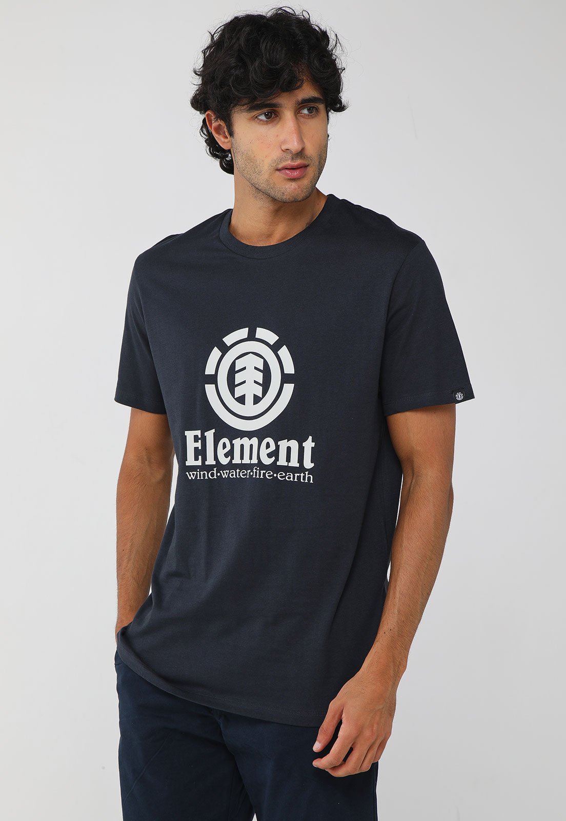 Camiseta Masculina Element Vertical Preta