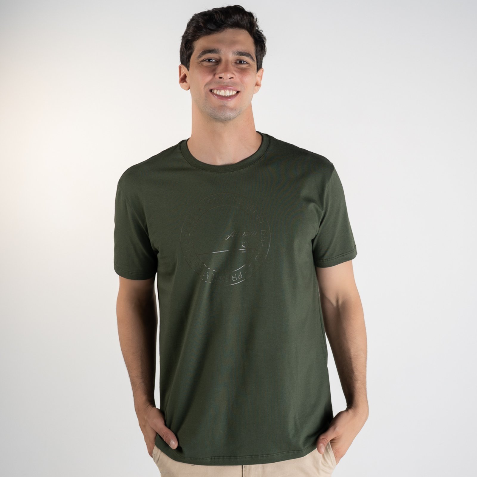Camiseta Acostamento Premium Verde Militar