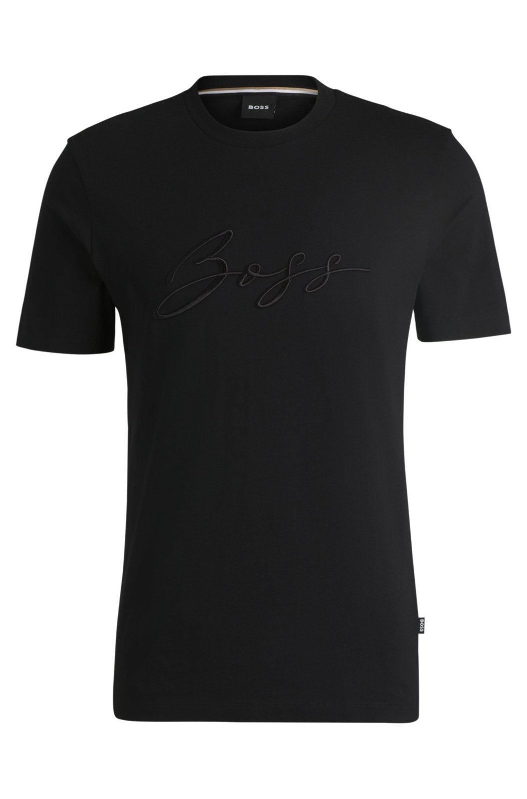 Vista 2 Camiseta Regular De Algodão Com Logo Escrito P-S Boss preto Boss preto
