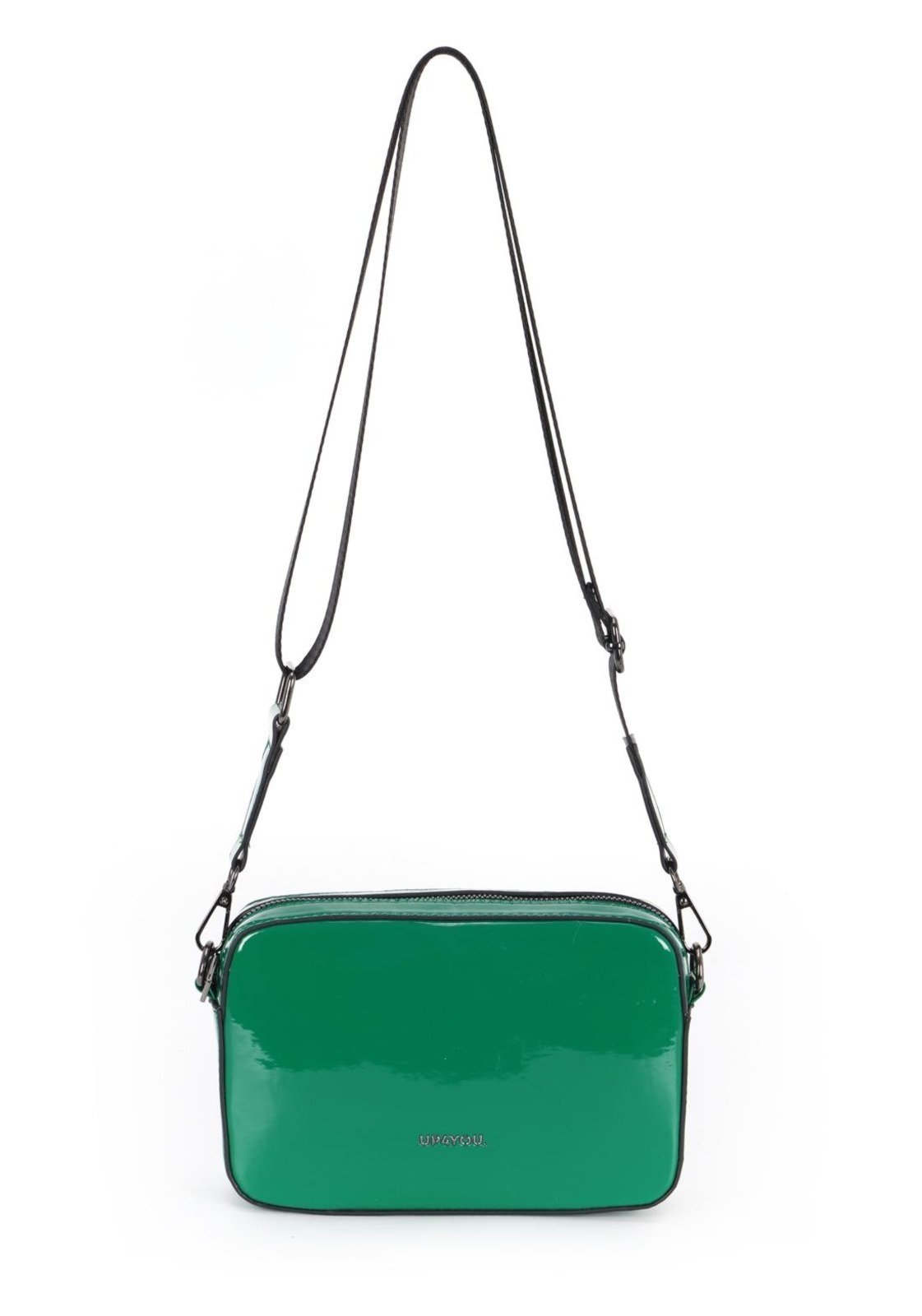 Infantil - Bolsa Transversal Vinil Up4you Média com Alça Regulável Verde