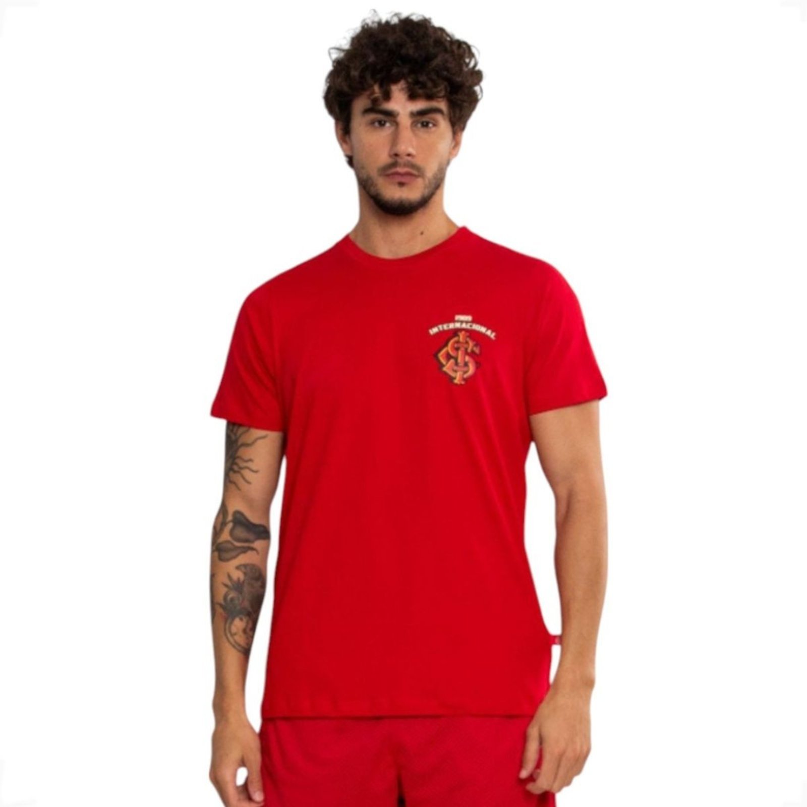 Camiseta Clássica Internacional Oficial Saci Surf Center Vermelho
