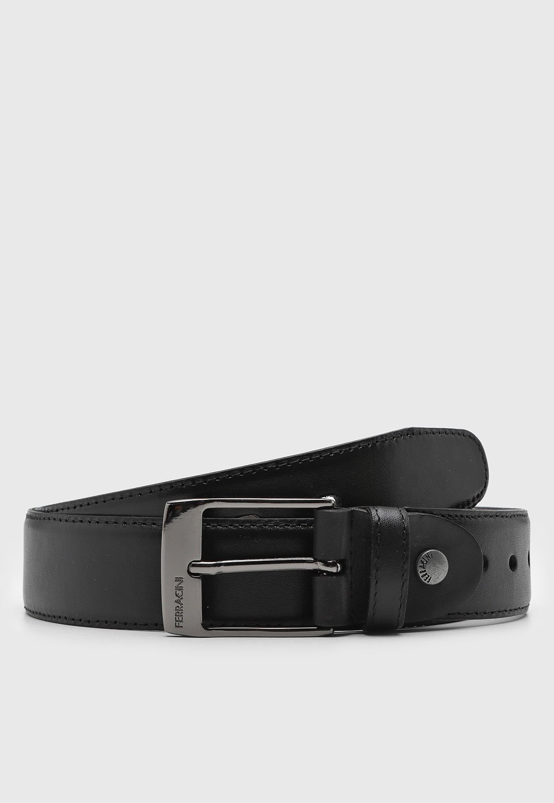 Cinto Masculino Ferracini Fivela Metálica Preto