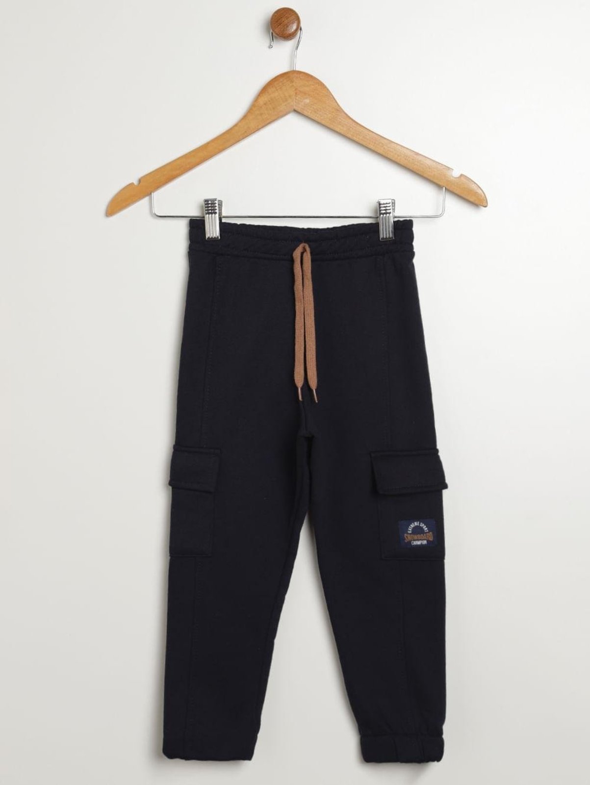 Infantil - Calça Cargo Com Punho Para Menino- MARINHO